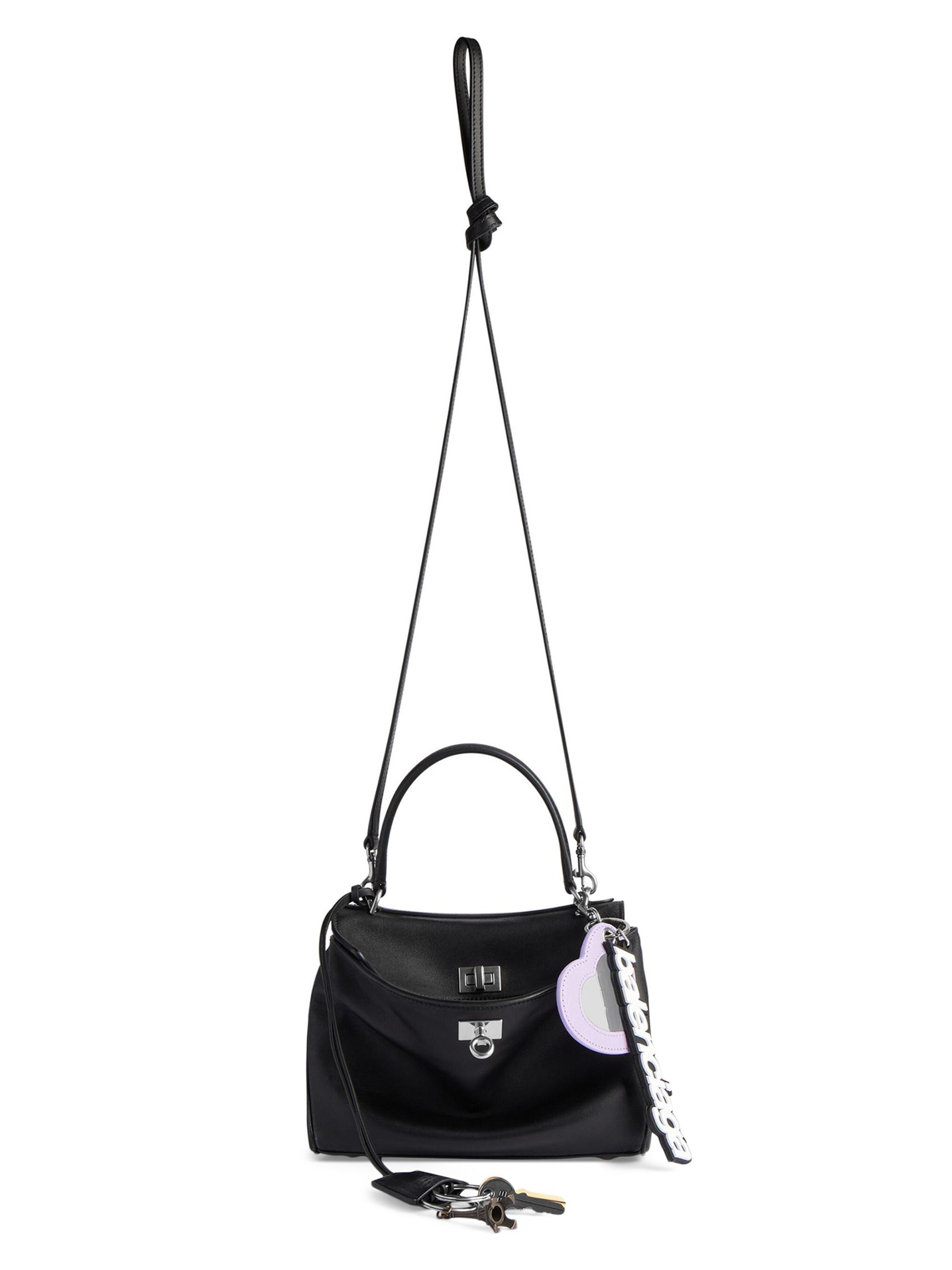 Balenciaga Rodeo Mini Top Handle Bag Used Effect with Charms