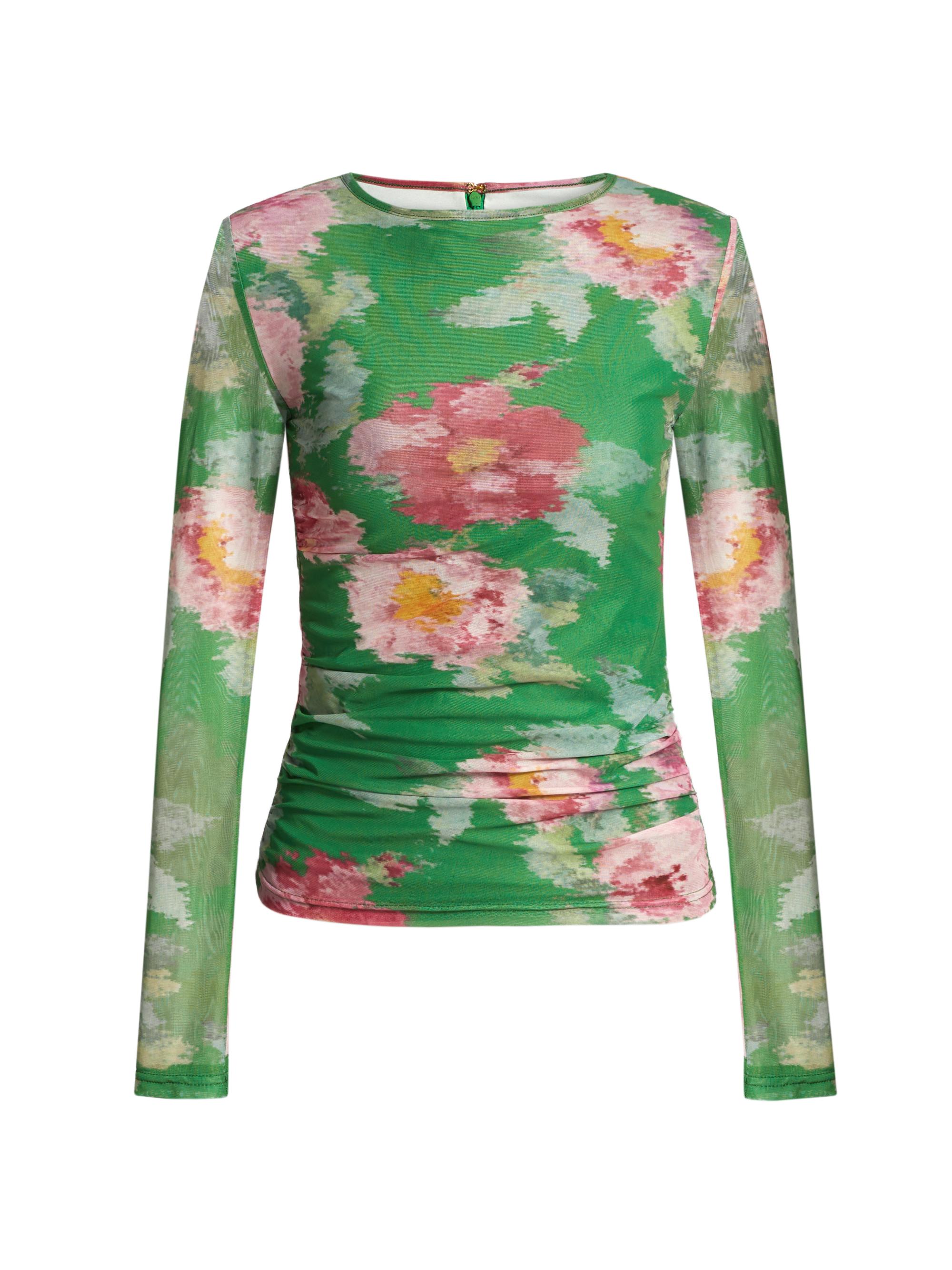 Aston Studio Women's Antiquity Ezli Mesh Top - Forest Fleur