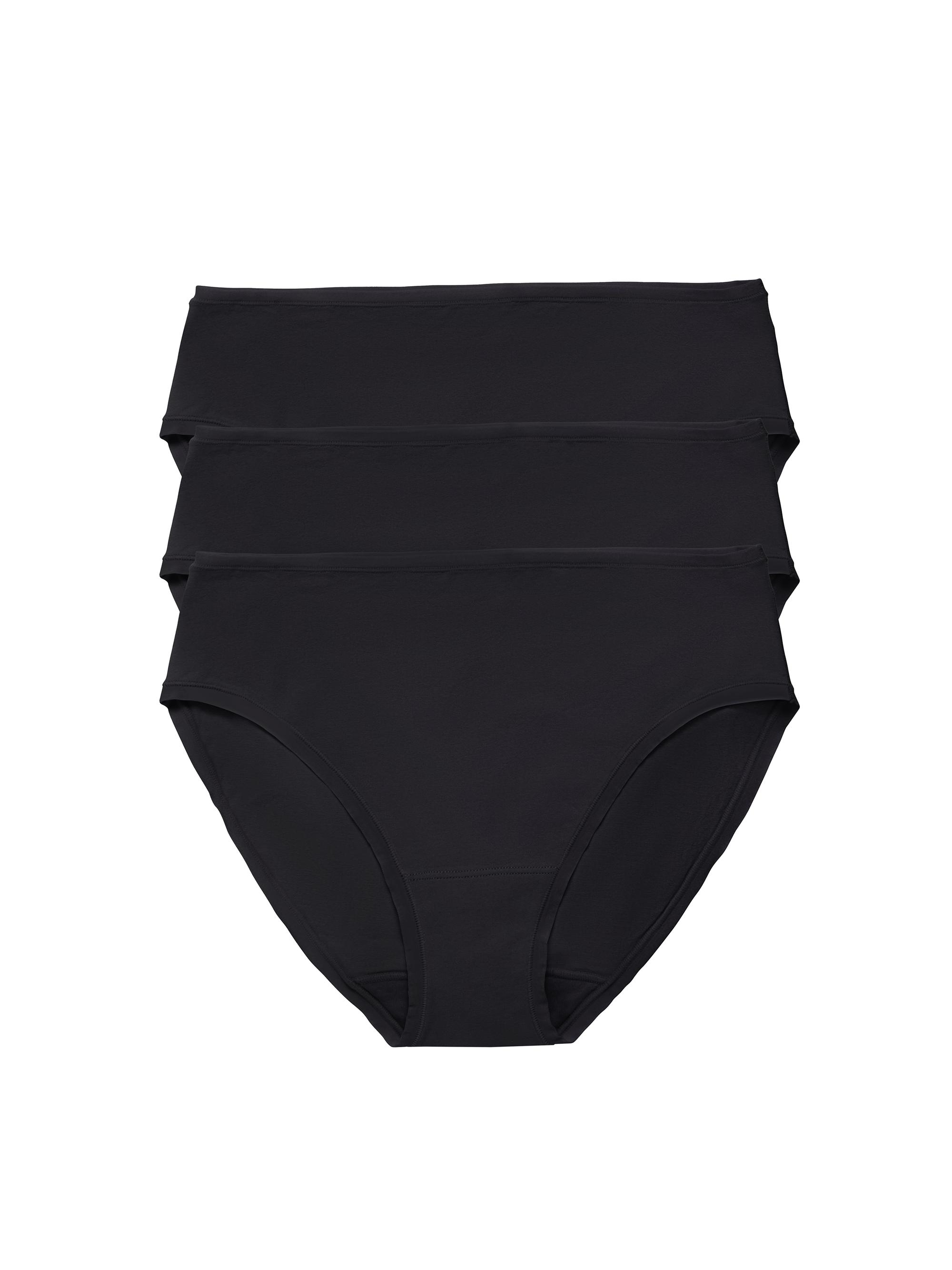 Natori Women's Bliss Bare Cotton Hipster 3-Pack - Black