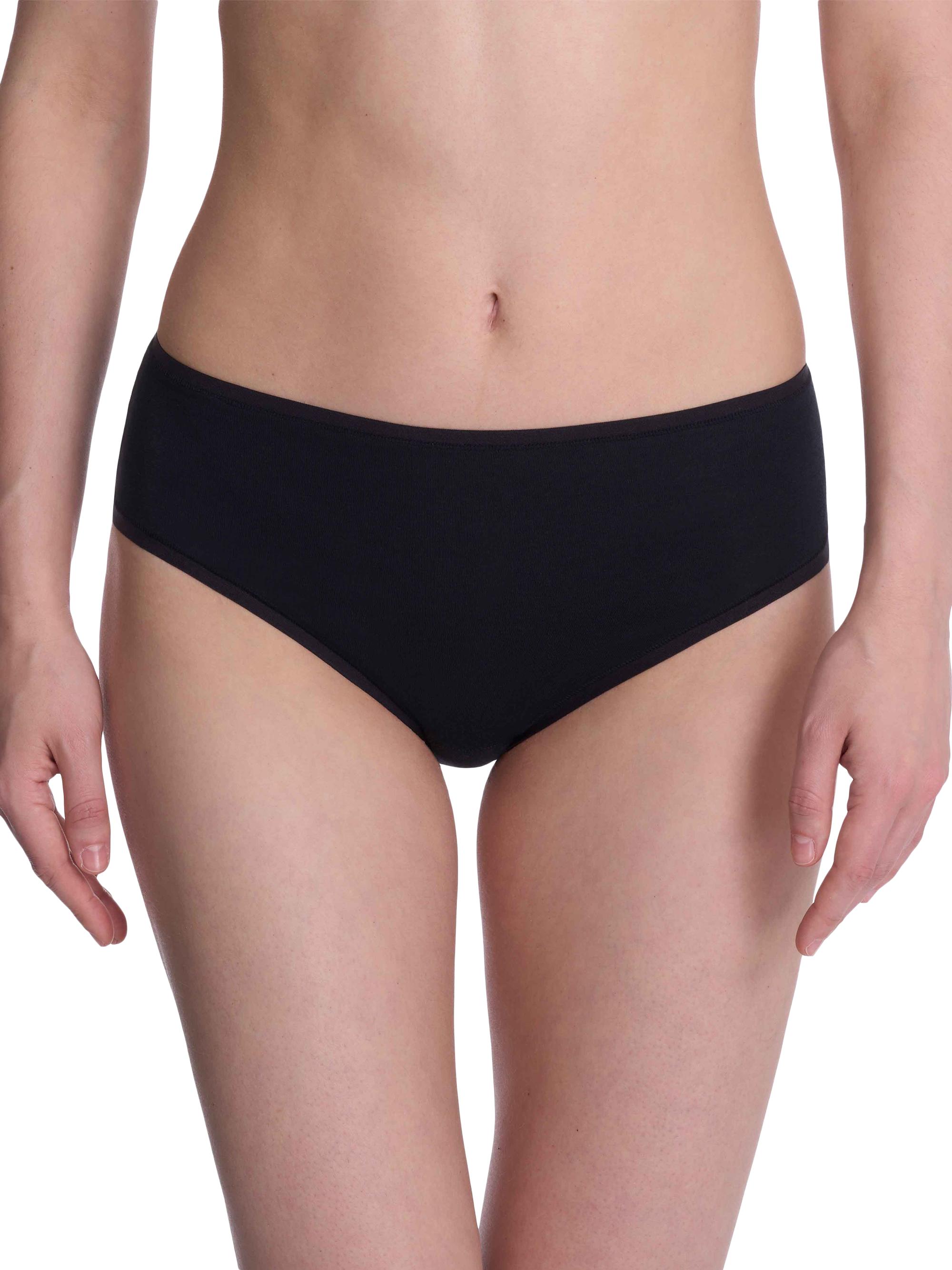 Natori Women's Bliss Bare Cotton Hipster 3-Pack - Black | Thumbnail 2
