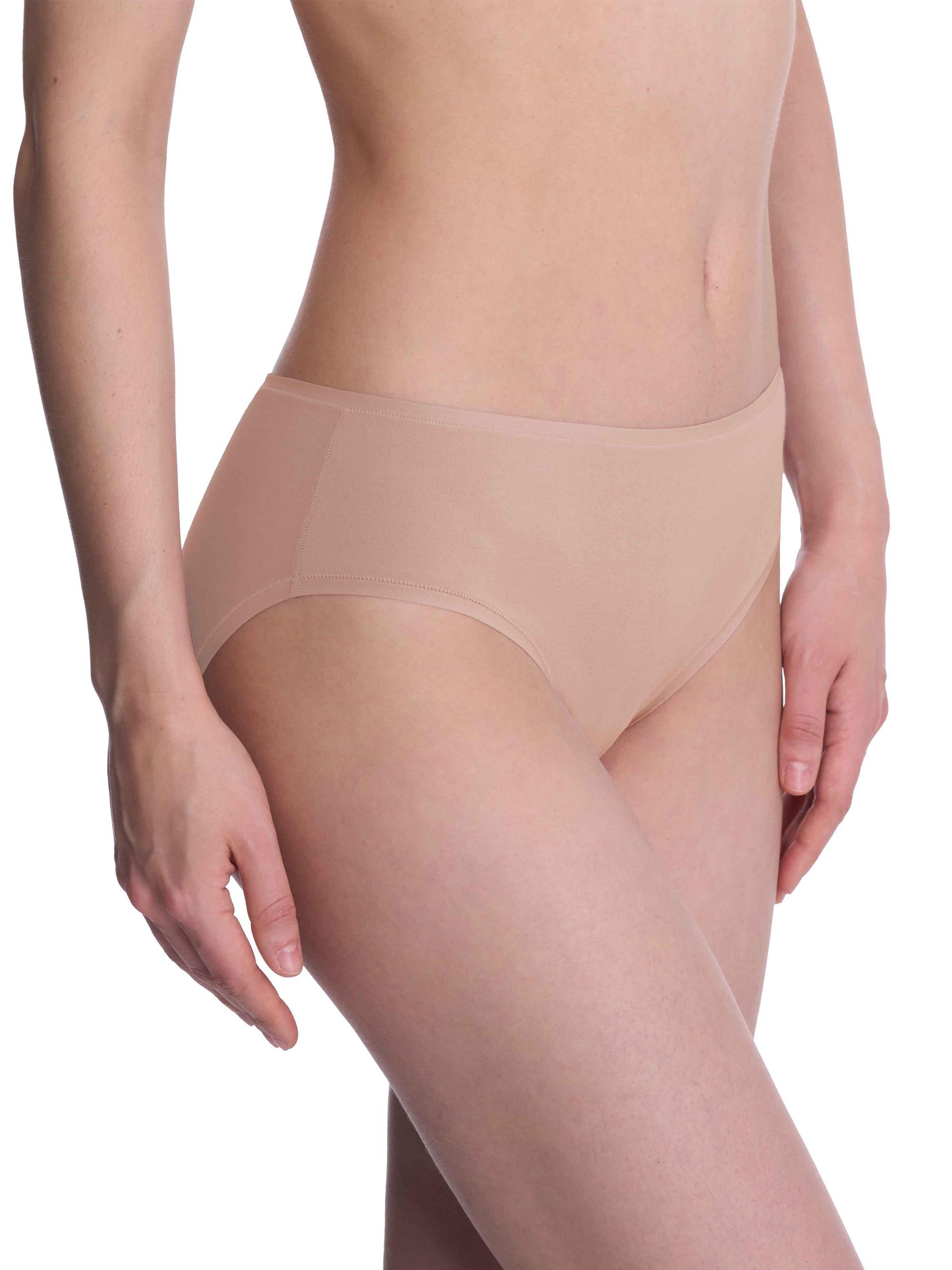 Natori Women's Bliss Bare Cotton Hipster 3-Pack - Cafe | Thumbnail 3