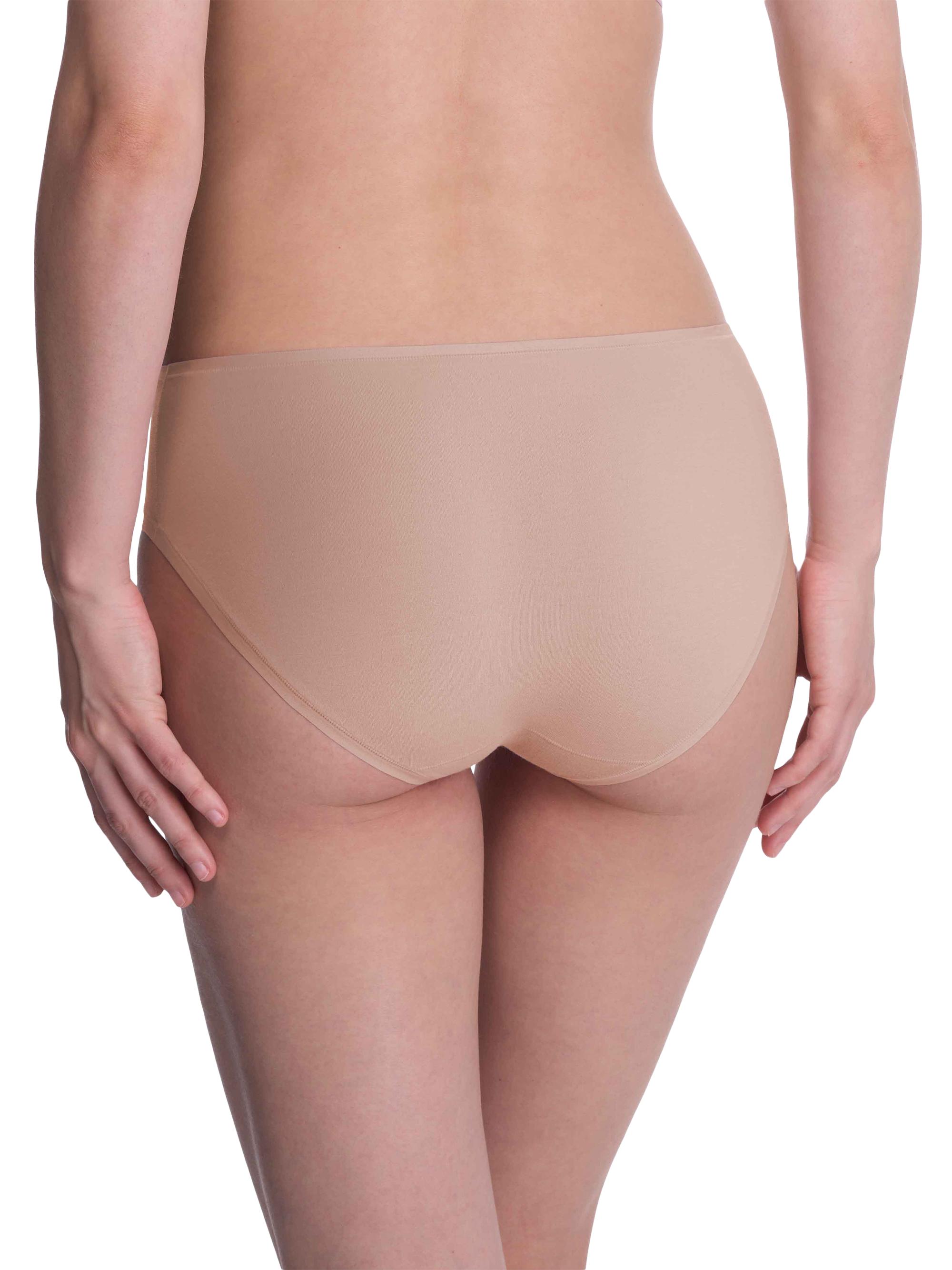 Natori Women's Bliss Bare Cotton Hipster 3-Pack - Cafe | Thumbnail 4
