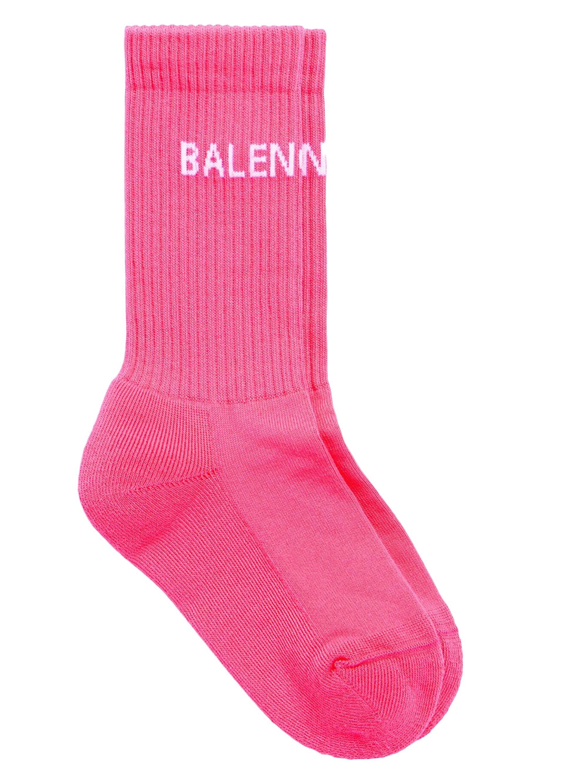 Balenciaga Women's  Tennis Socks - Bright Pink