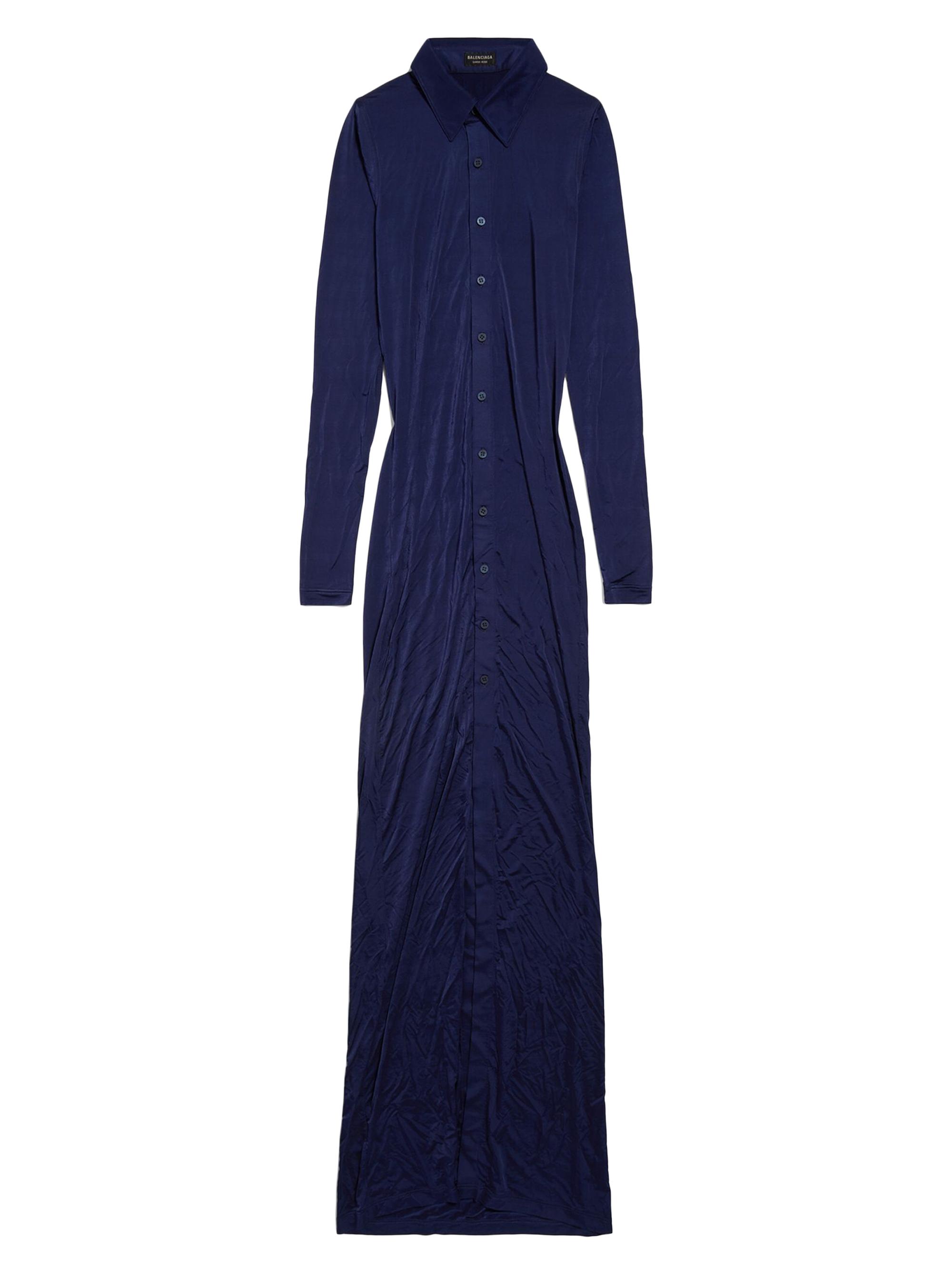 Balenciaga Women's Stretch Maxi Dress - Dark Navy