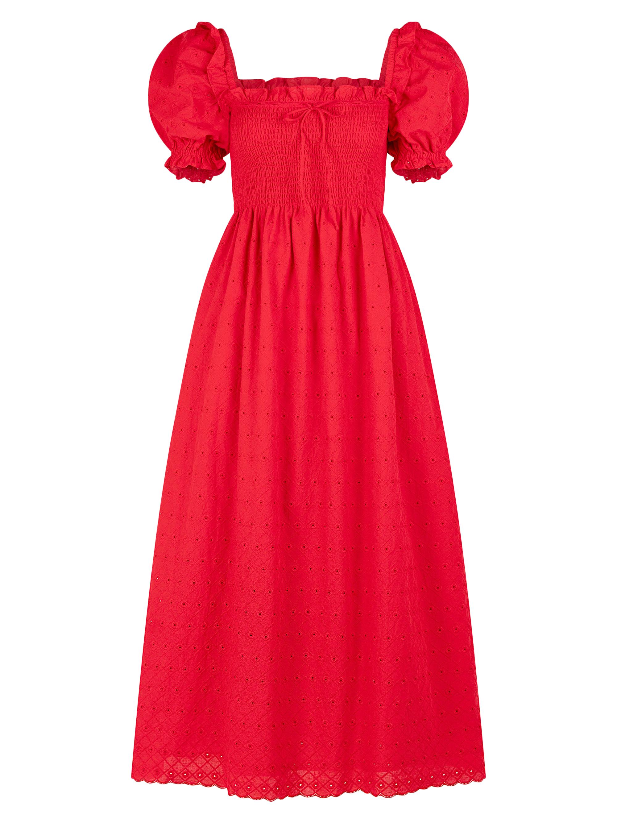 House on the Hill Dress (Red) 100(3Y) House on the Hill Dress (Red