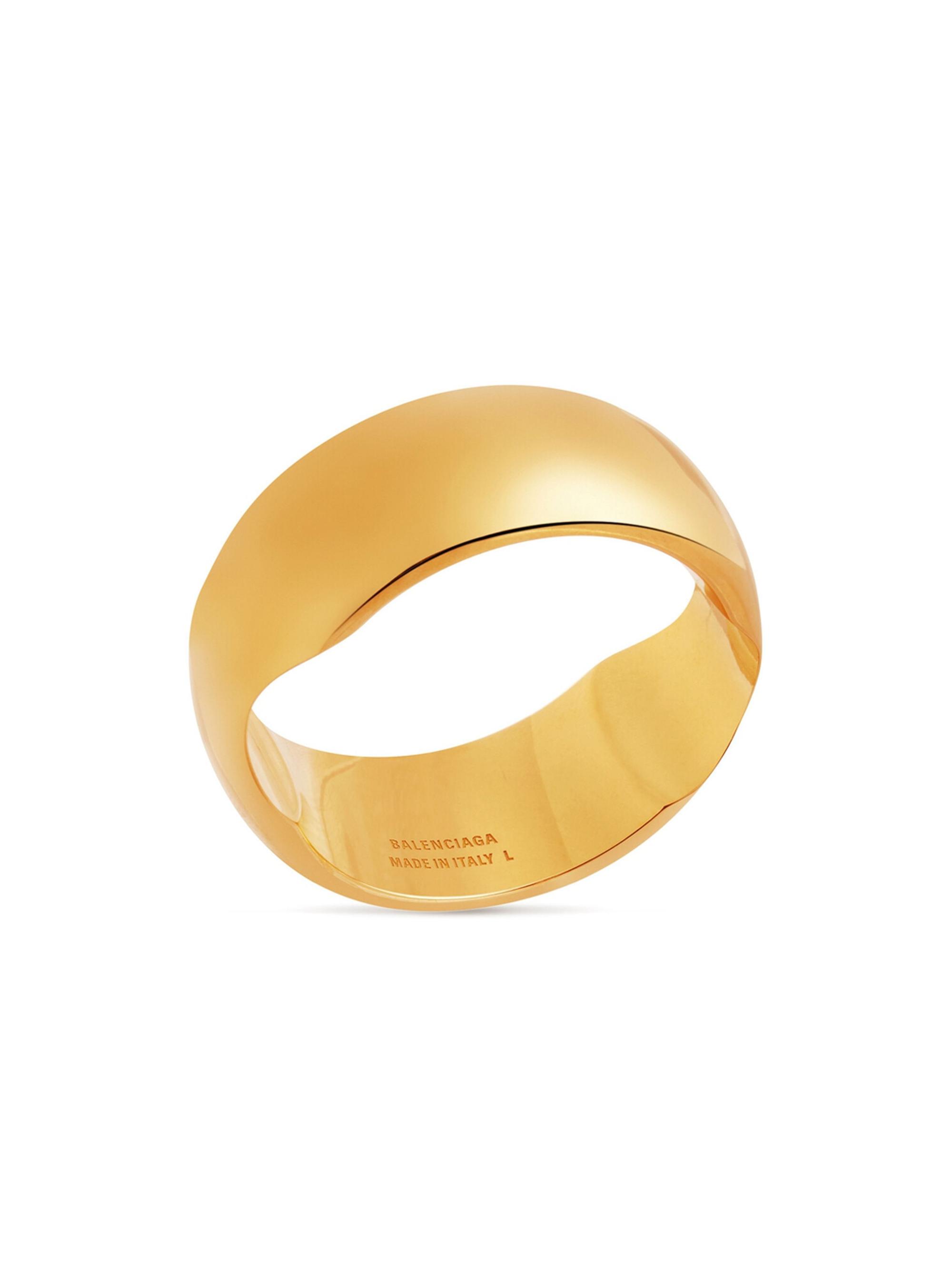 Balenciaga Women's Maxi Band Ring - Gold