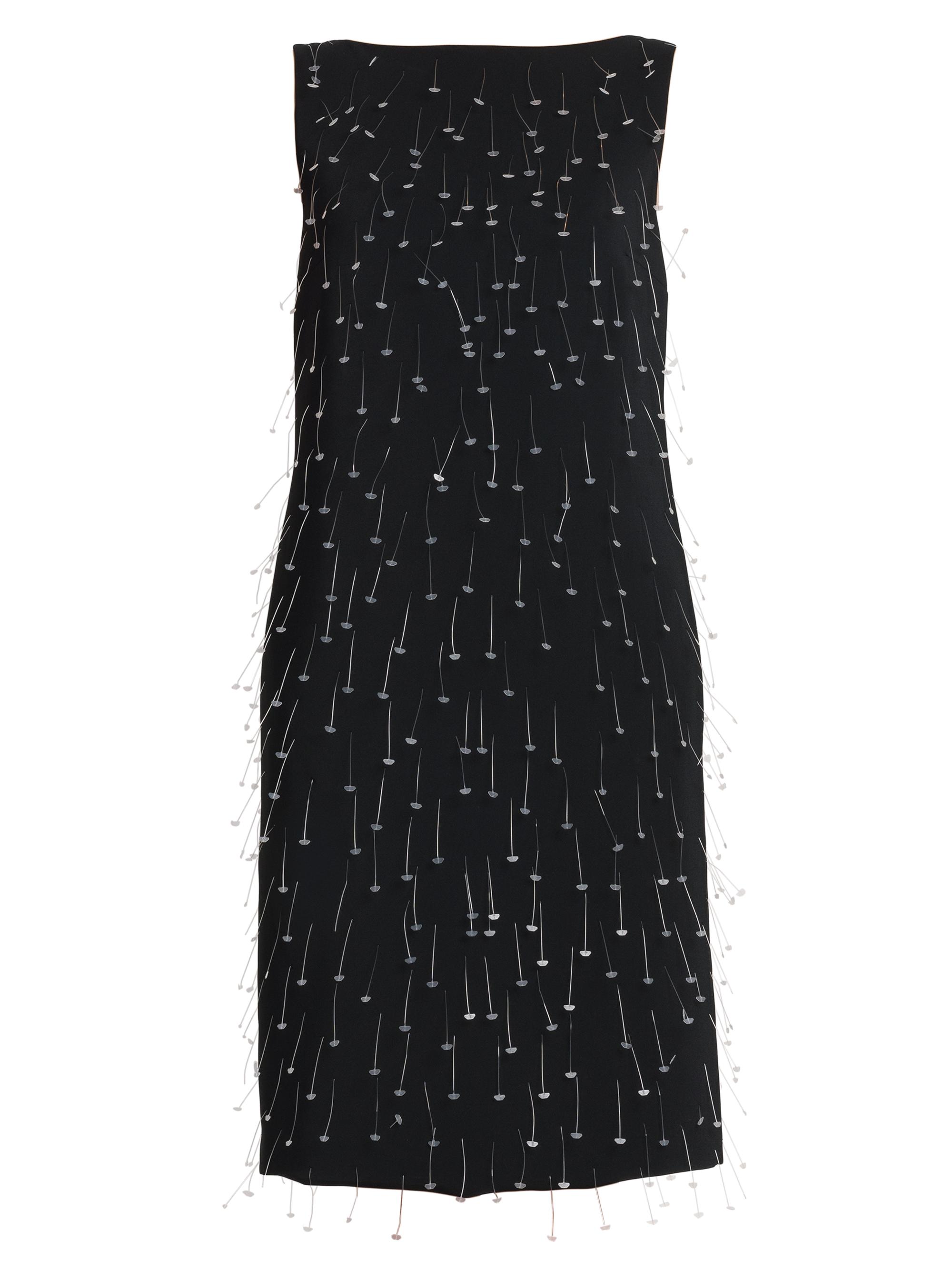 Moschino Women's Embellished Crepe Knee-Length Dress - Multi Black