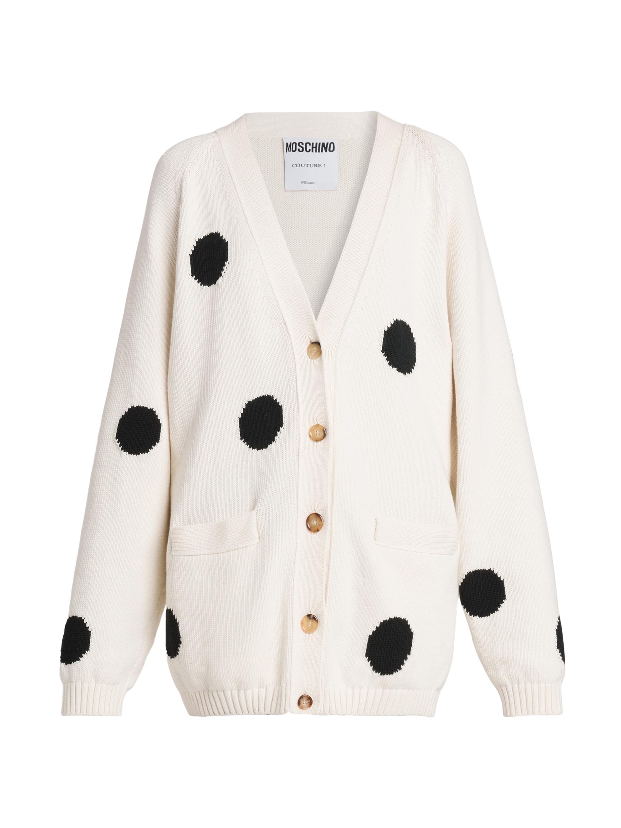 Moschino Women's Polka Dot Relaxed Cardigan - Multi