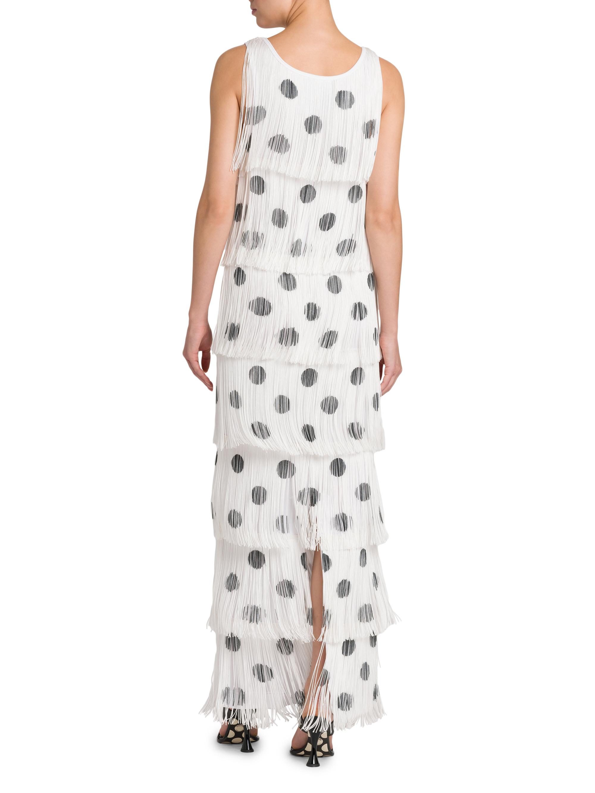 Moschino Polka Dot Fringe Maxi Dress | Saks Fifth Avenue