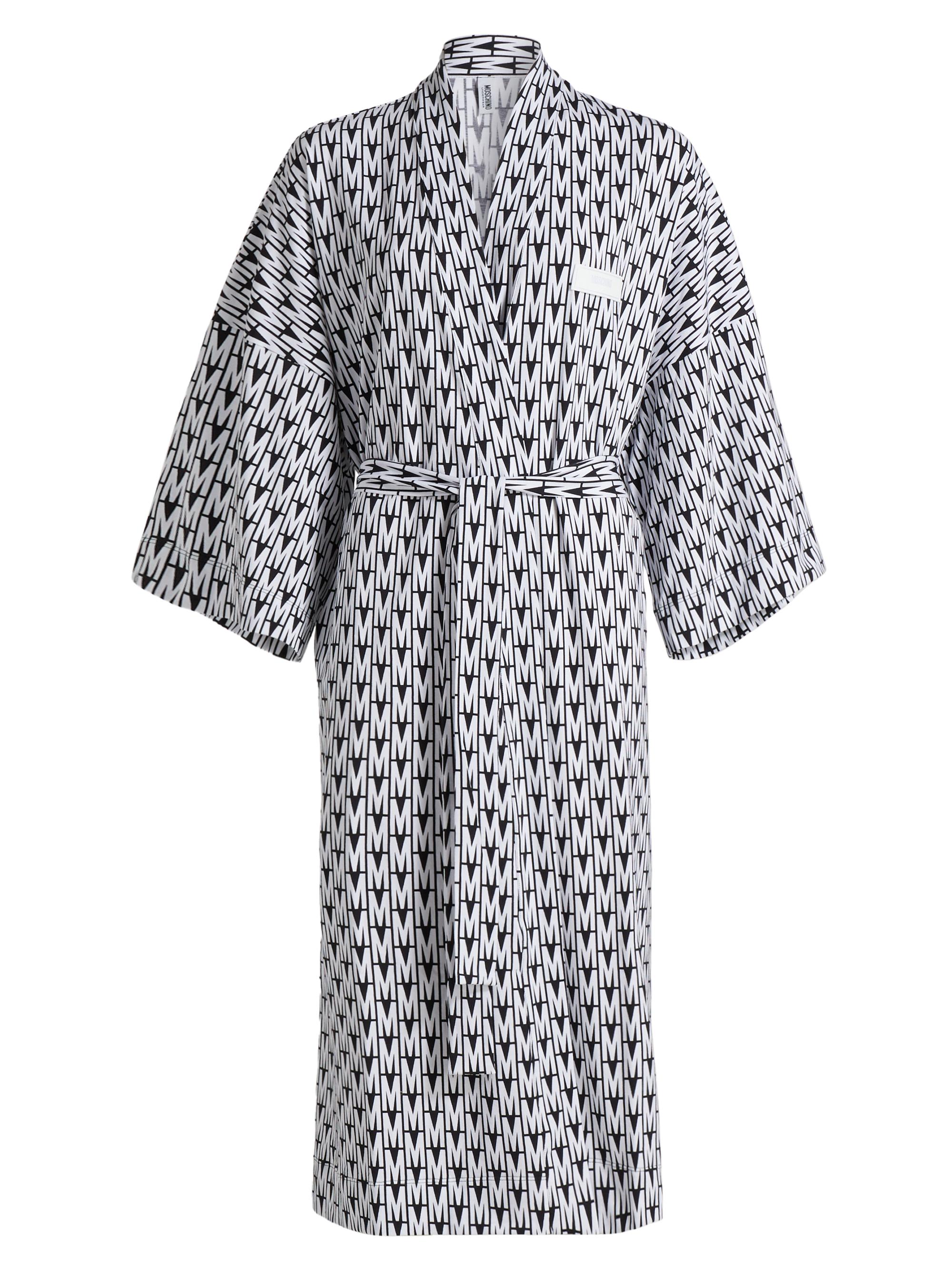 Moschino Women's Monogram Dressing Gown - Multi Black