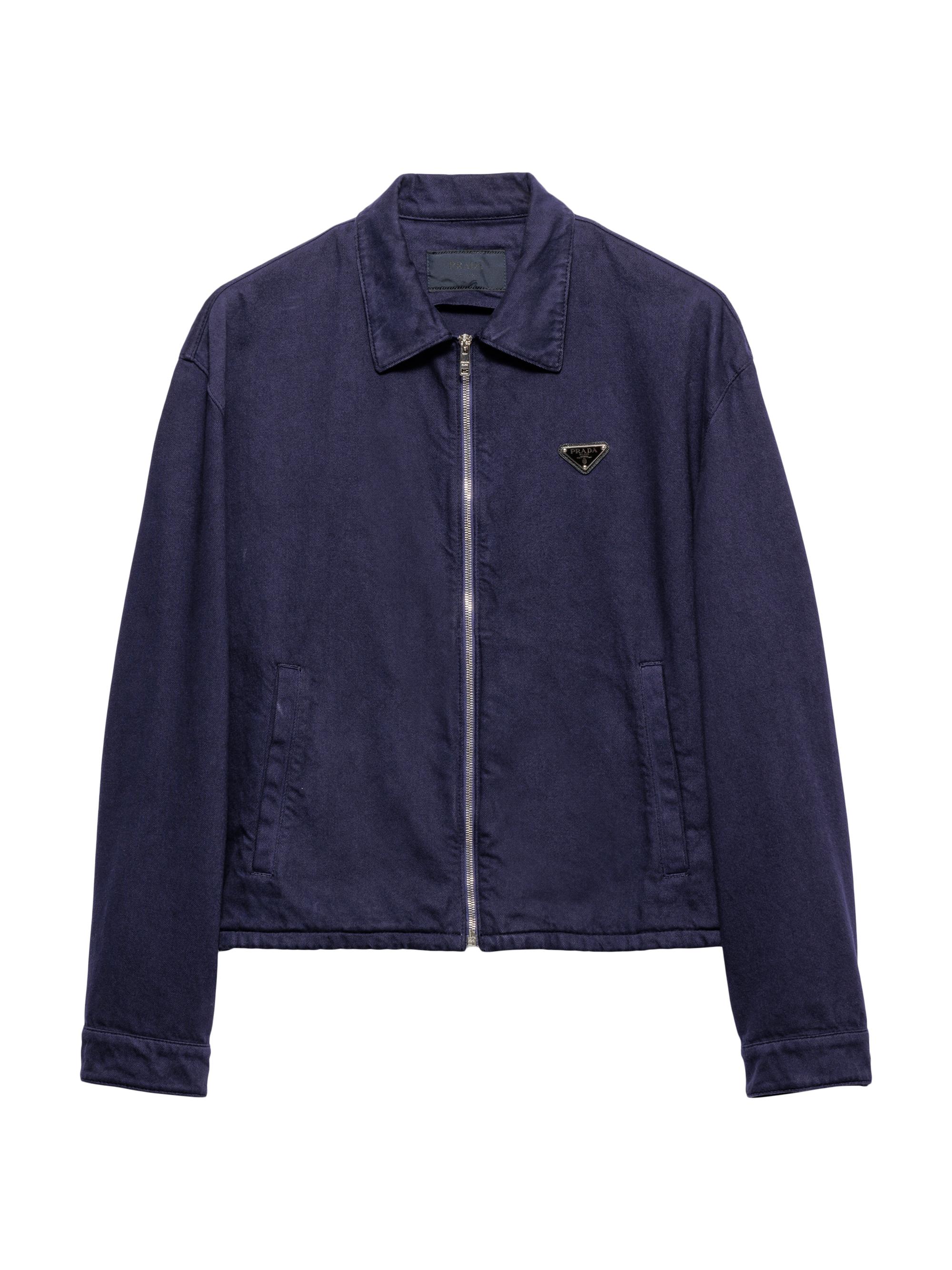 Prada Old Denim Zipper Jacket | Saks Fifth Avenue