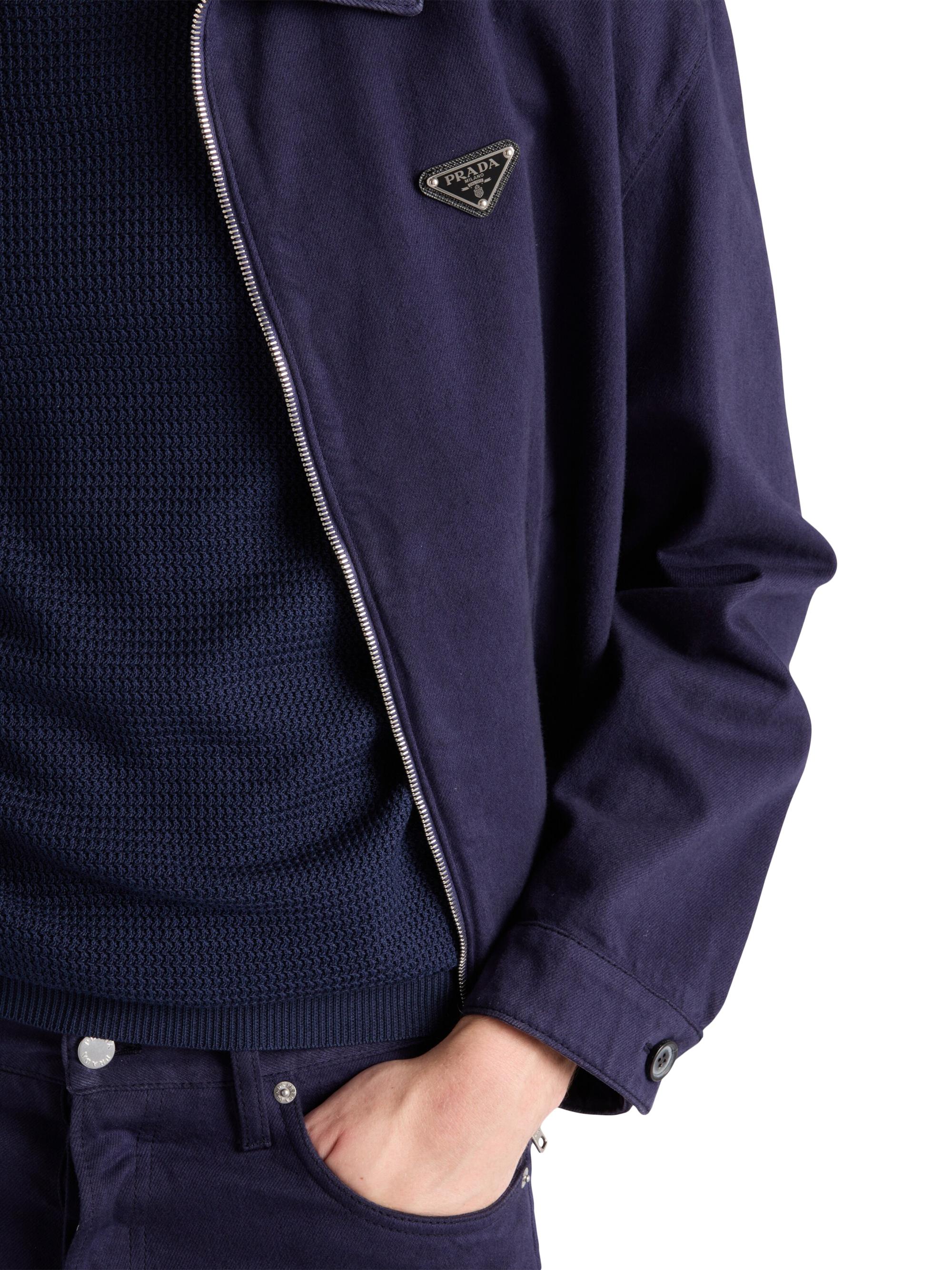 Prada Old Denim Zipper Jacket | Saks Fifth Avenue