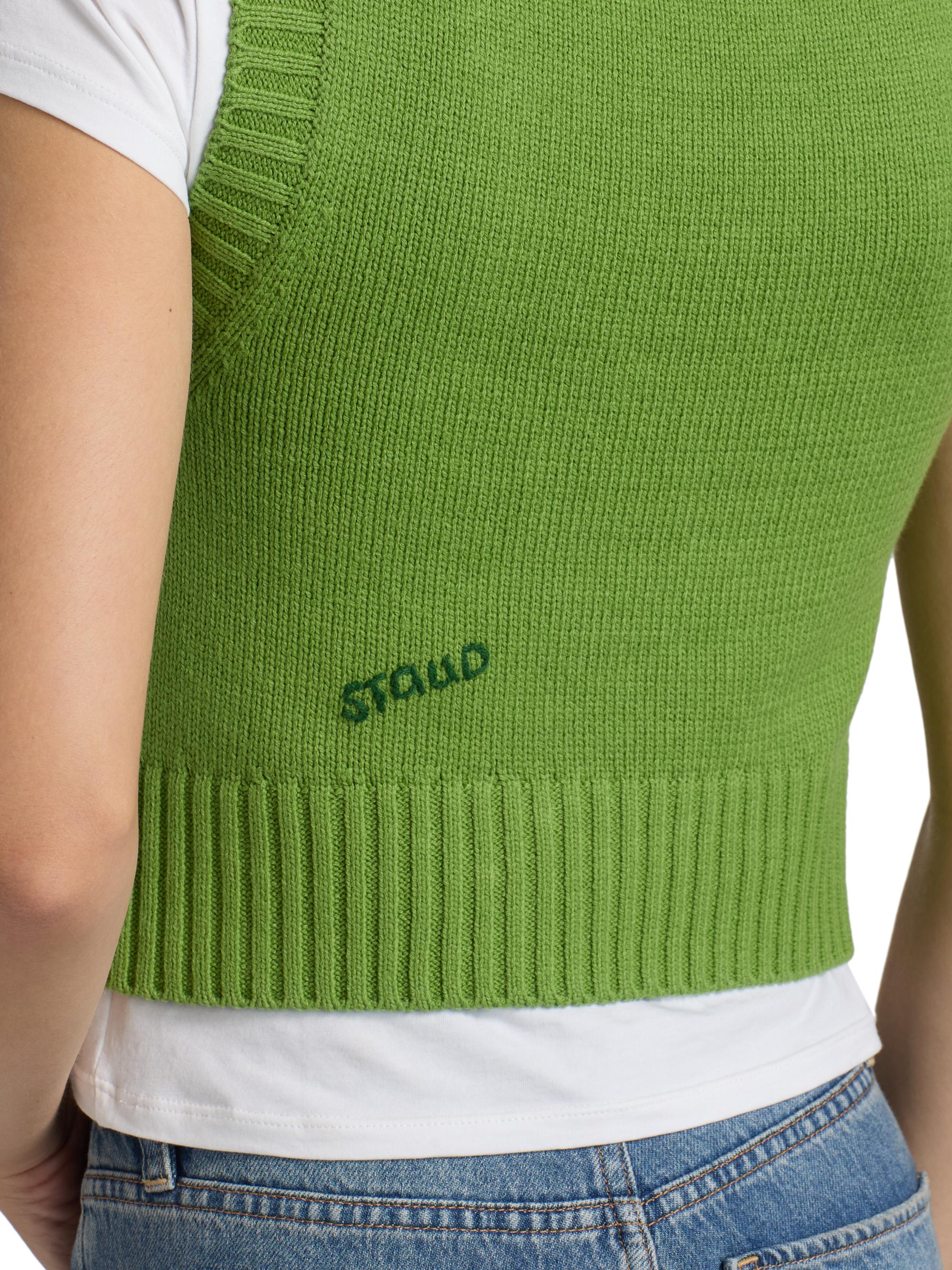 Staud Pingo Tomato Sweater Vest | Saks Fifth Avenue