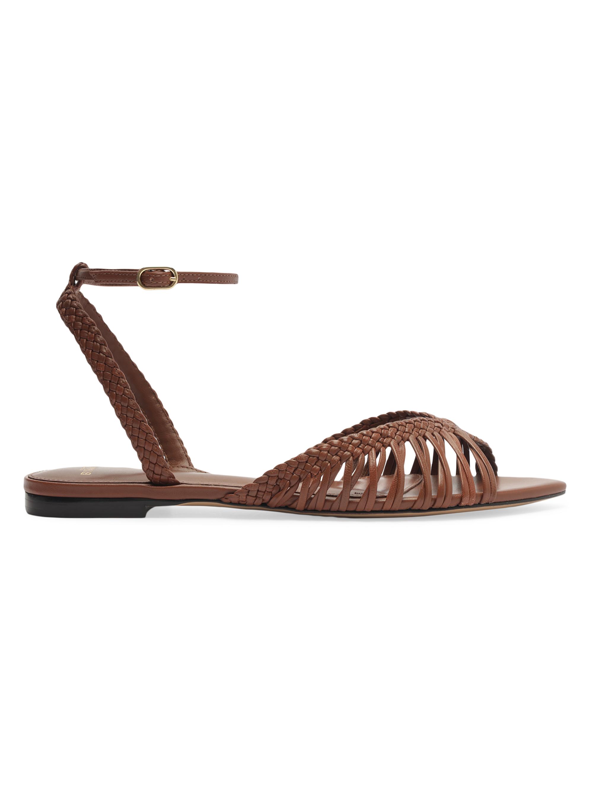 Alexandre Birman Women's Agatha Leather Sandals - Chocolate Fondue