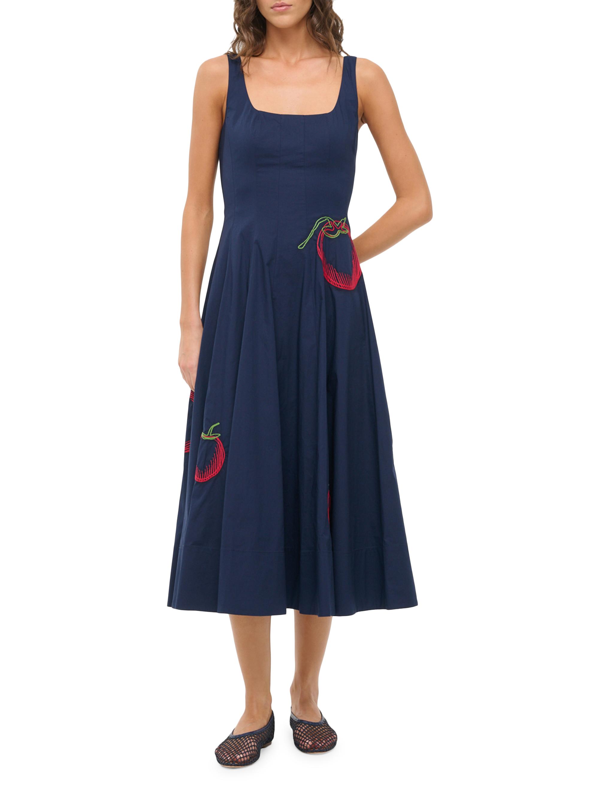 green emerald velvet dress Renzo Toile Belraj Poplin Maxi Dress WHT-BLUE-MUL / Xs by Sugarlips