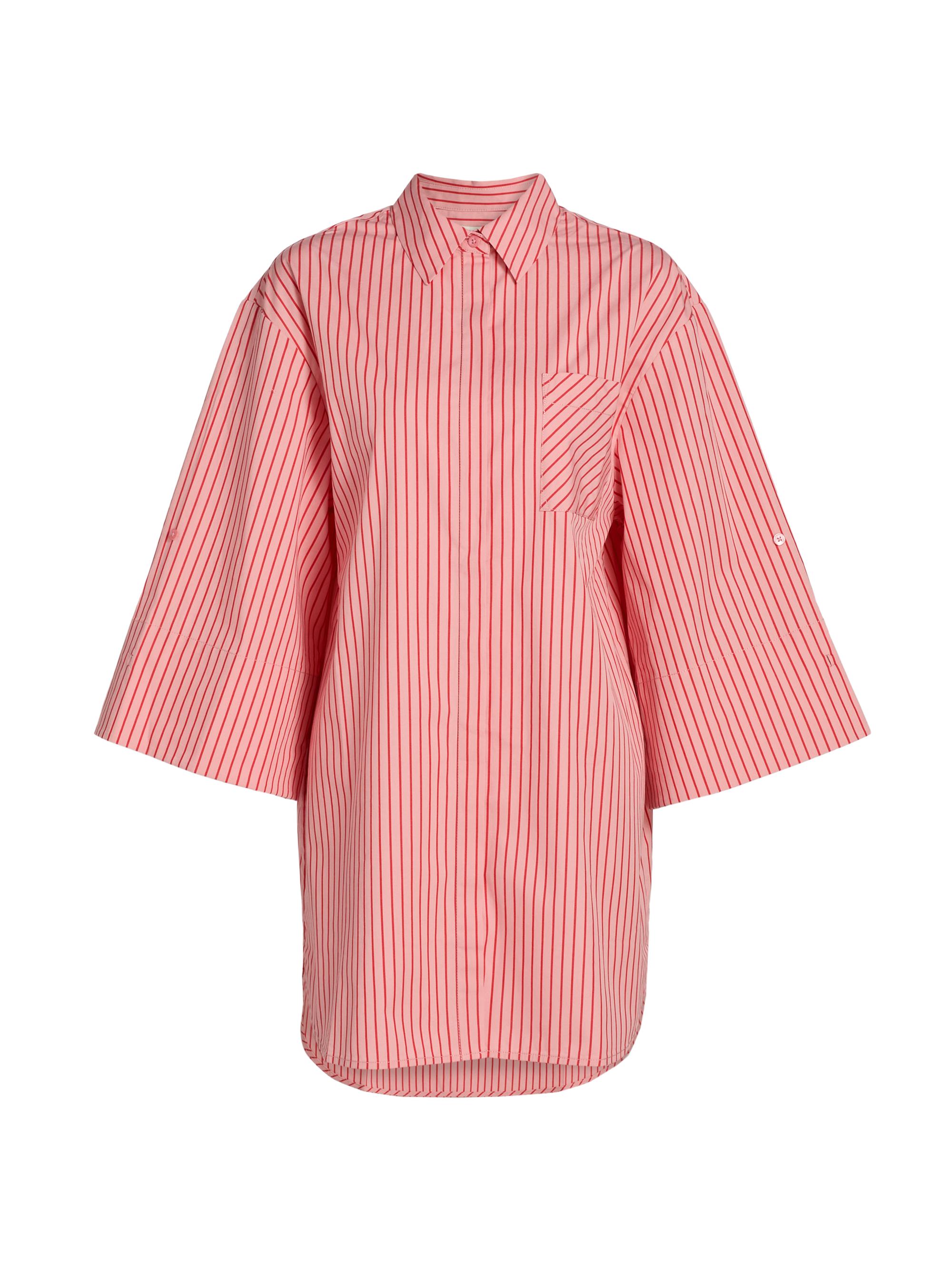 Staud Women's Nico Cotton Shirtdress - Montauk Stripe