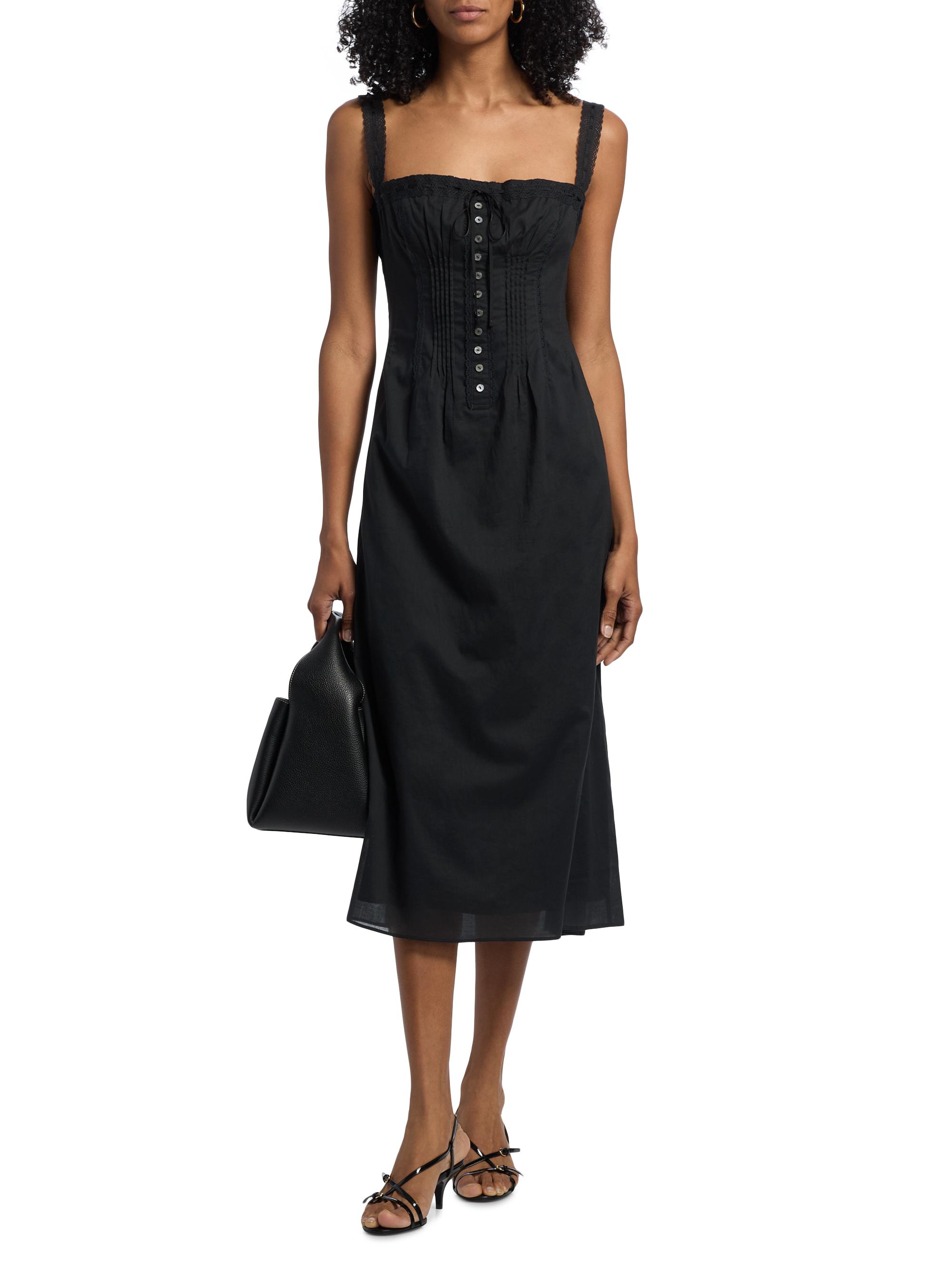 Staud Matilde Cotton Midi-Dress | Saks Fifth Avenue