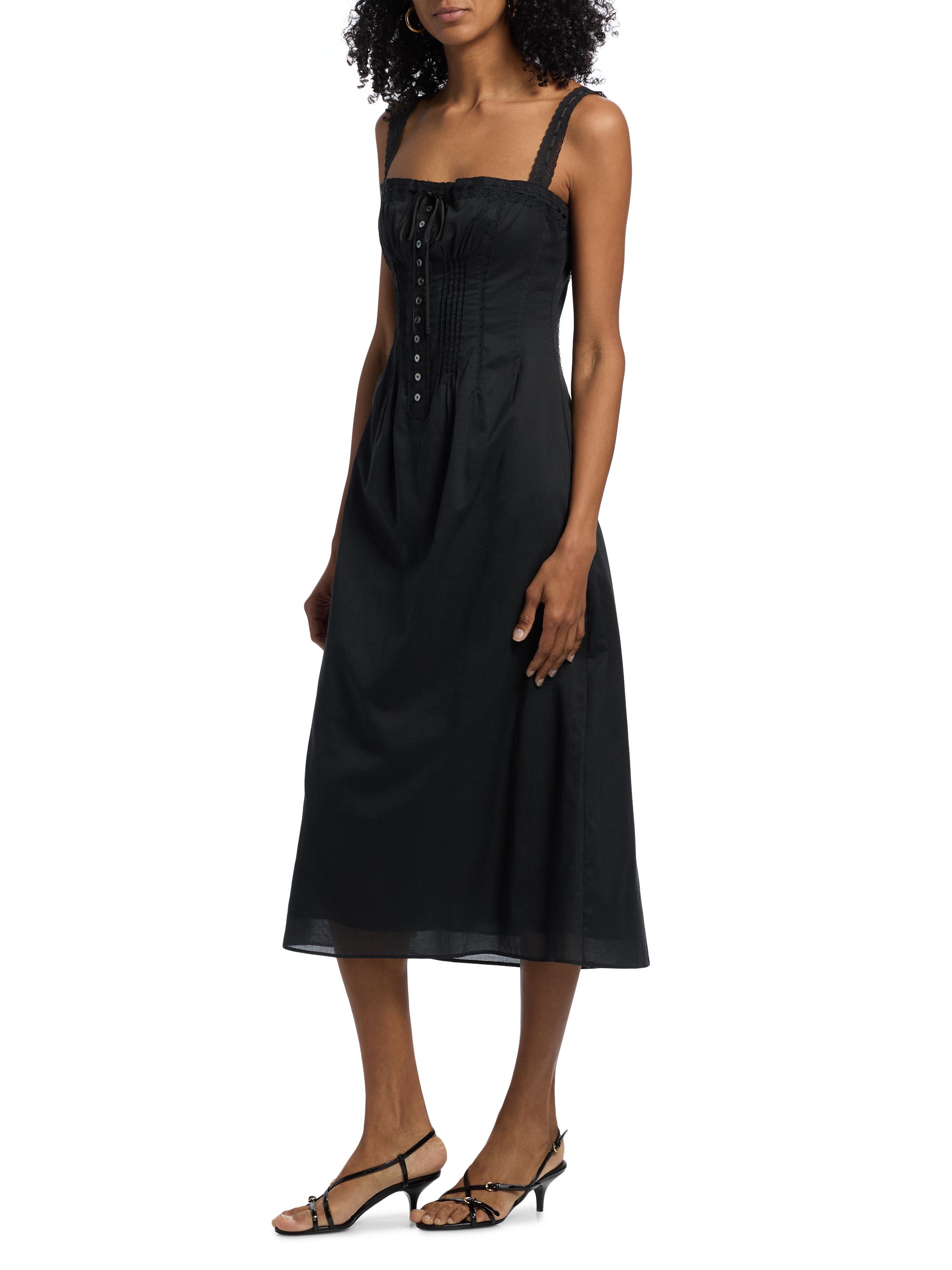 Staud Matilde Cotton Midi-Dress | Saks Fifth Avenue