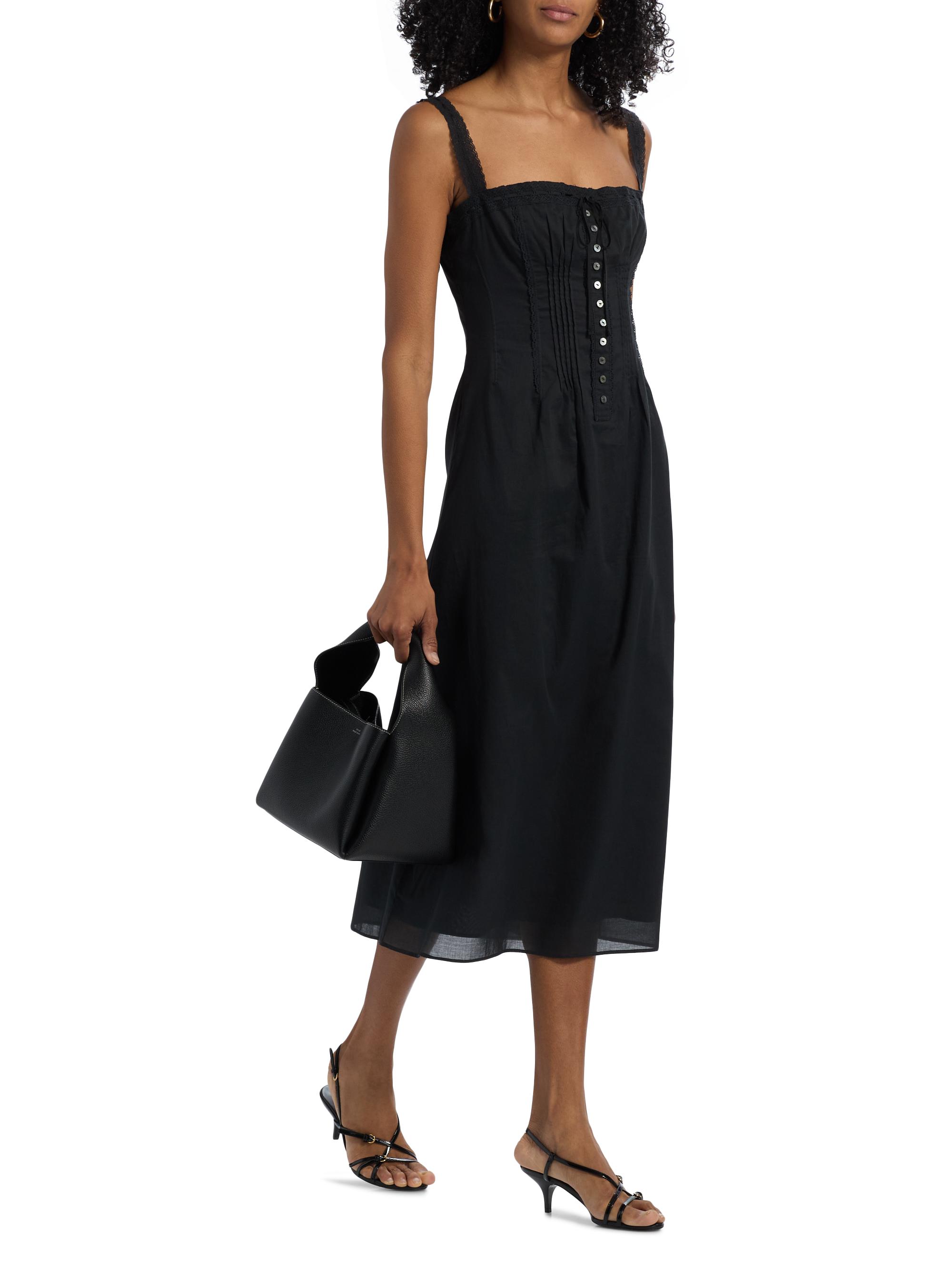 aje rushes knit midi dress AJE (black) Rushes Raffia Knit feather midi