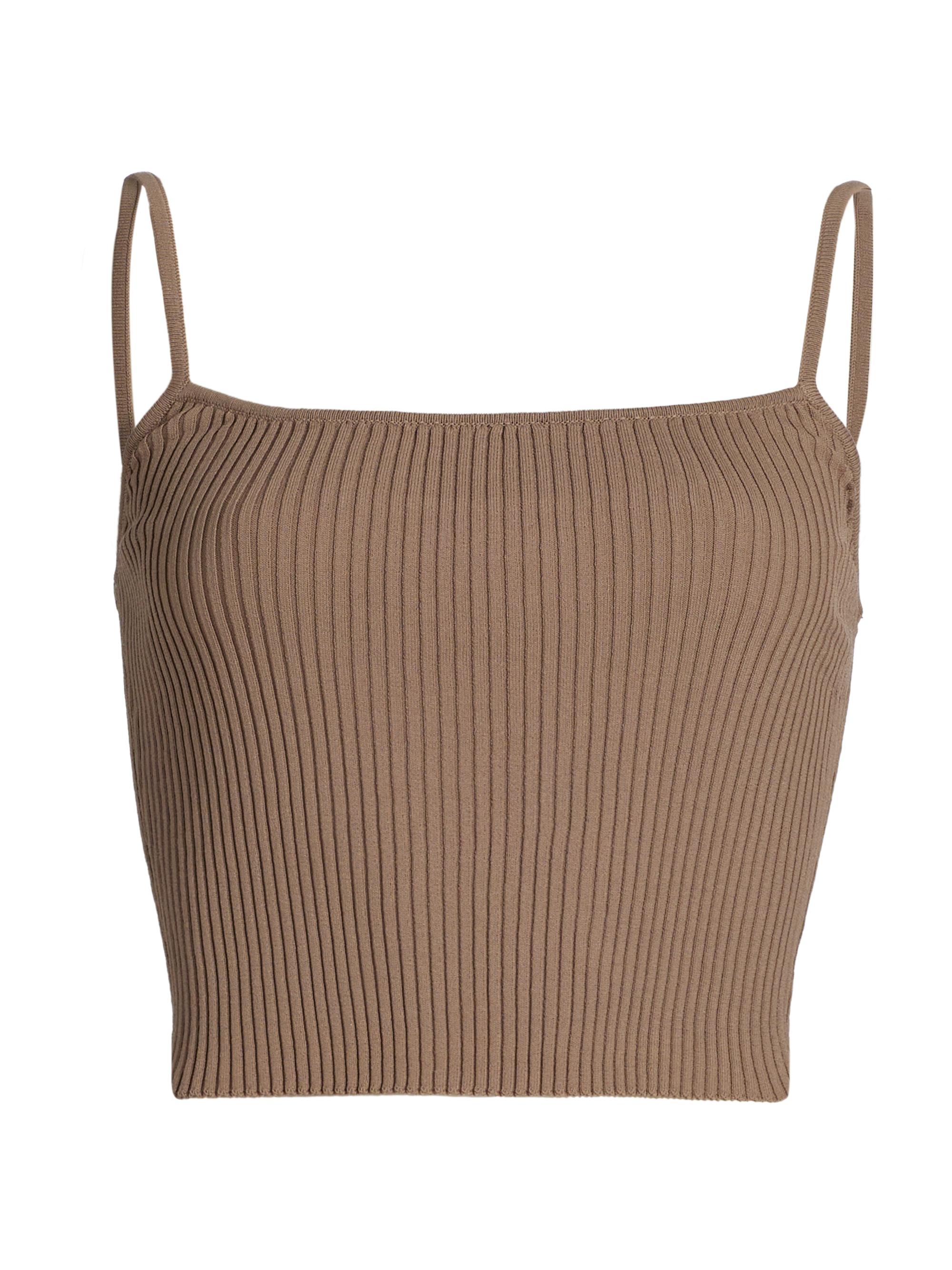 Staud Women's Soleil Rib-Knit Tank - Taupe