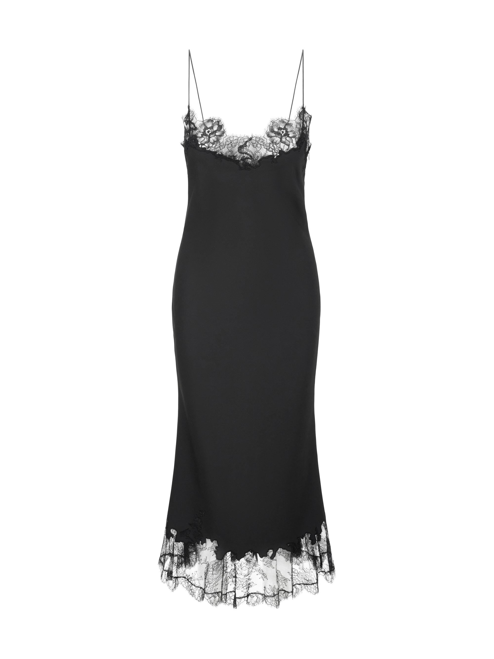 Nadia Lace-Trimmed Midi-Dress