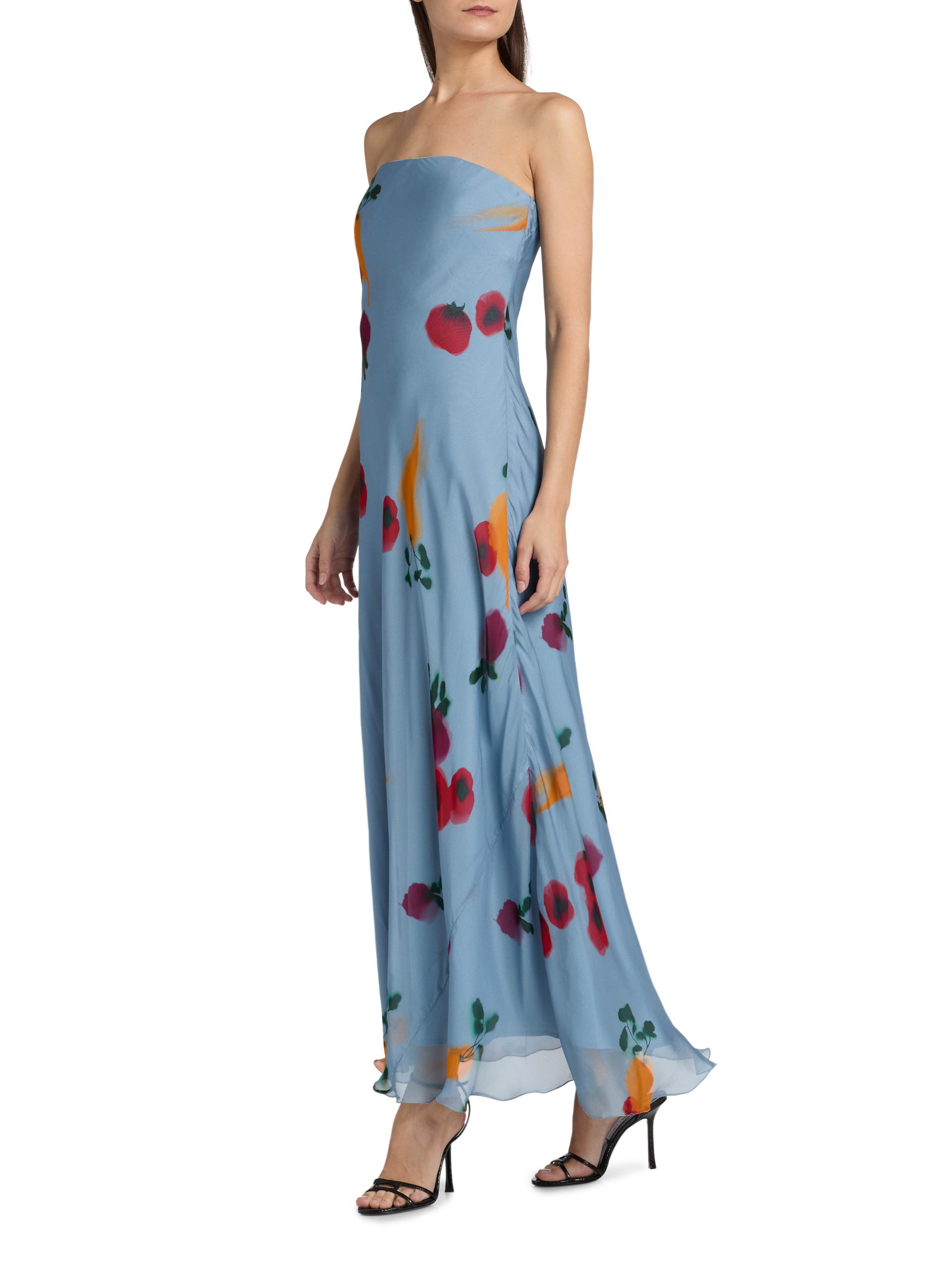 sachin and babi light blue dress Haille Knit Chiffon Maxi Dress / Black | Meshki