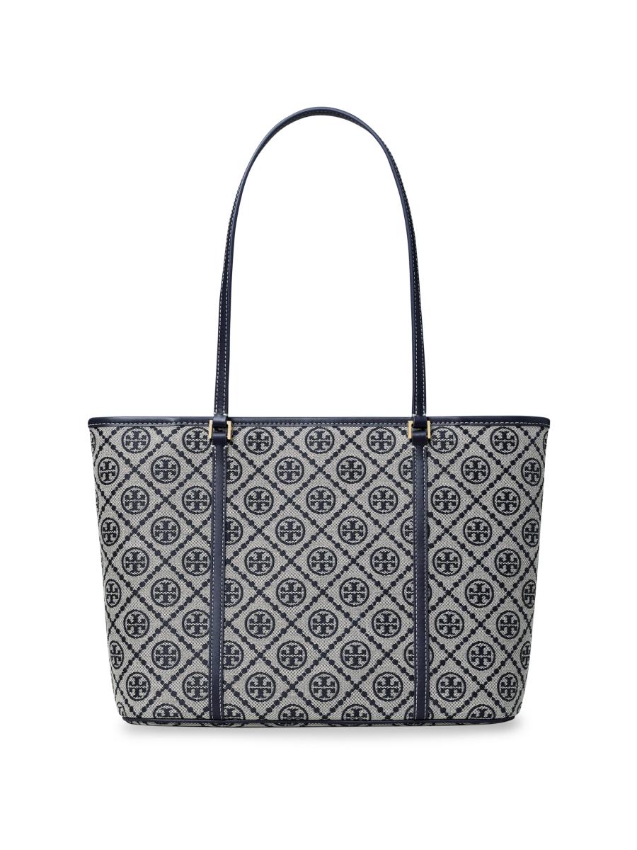 Tory Burch Women's Small T Monogram Zip Tote Bag In Multi