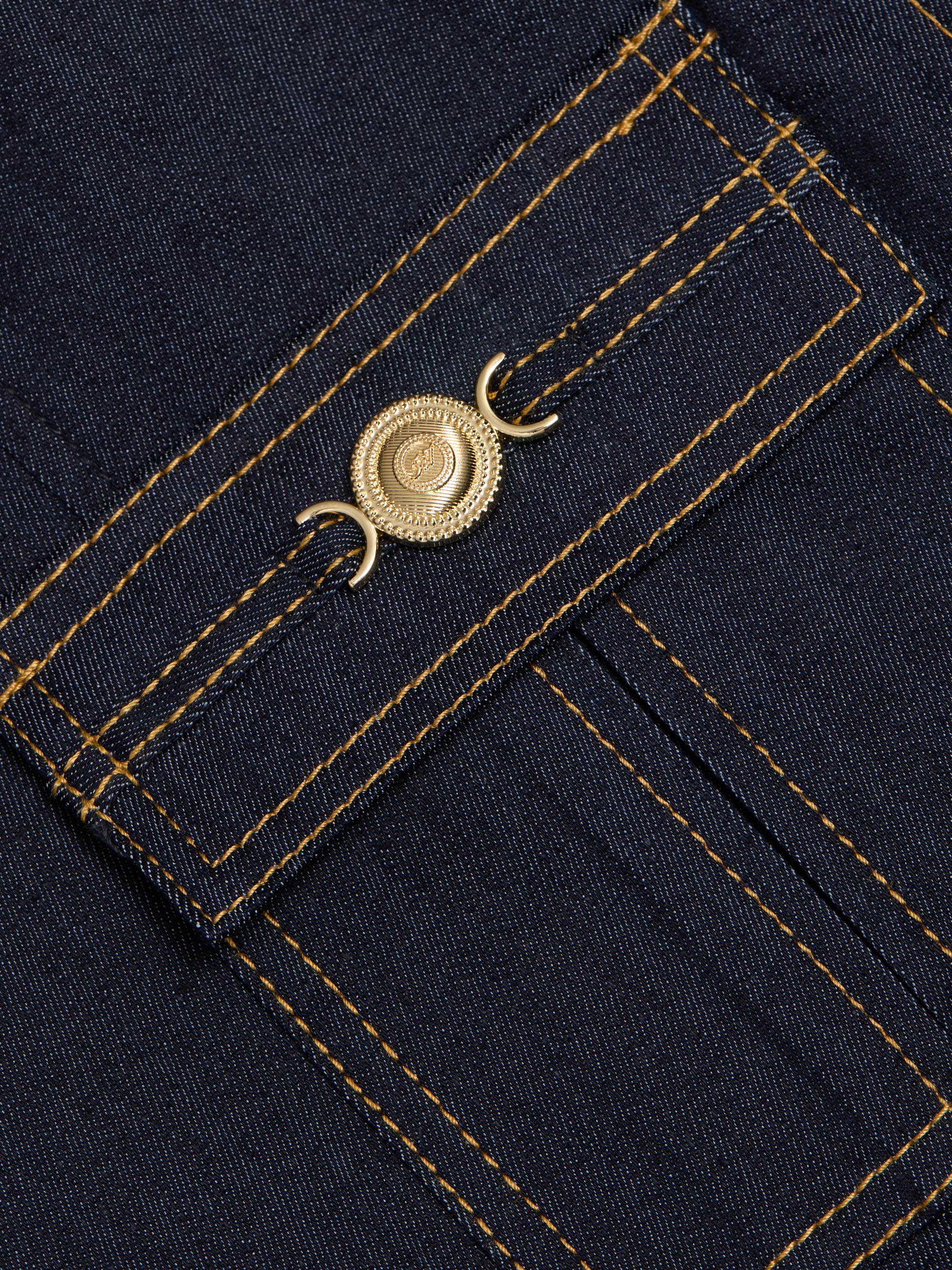 Cinq à Sept Lydie Boxy-Fit Denim Jacket | Saks Fifth Avenue