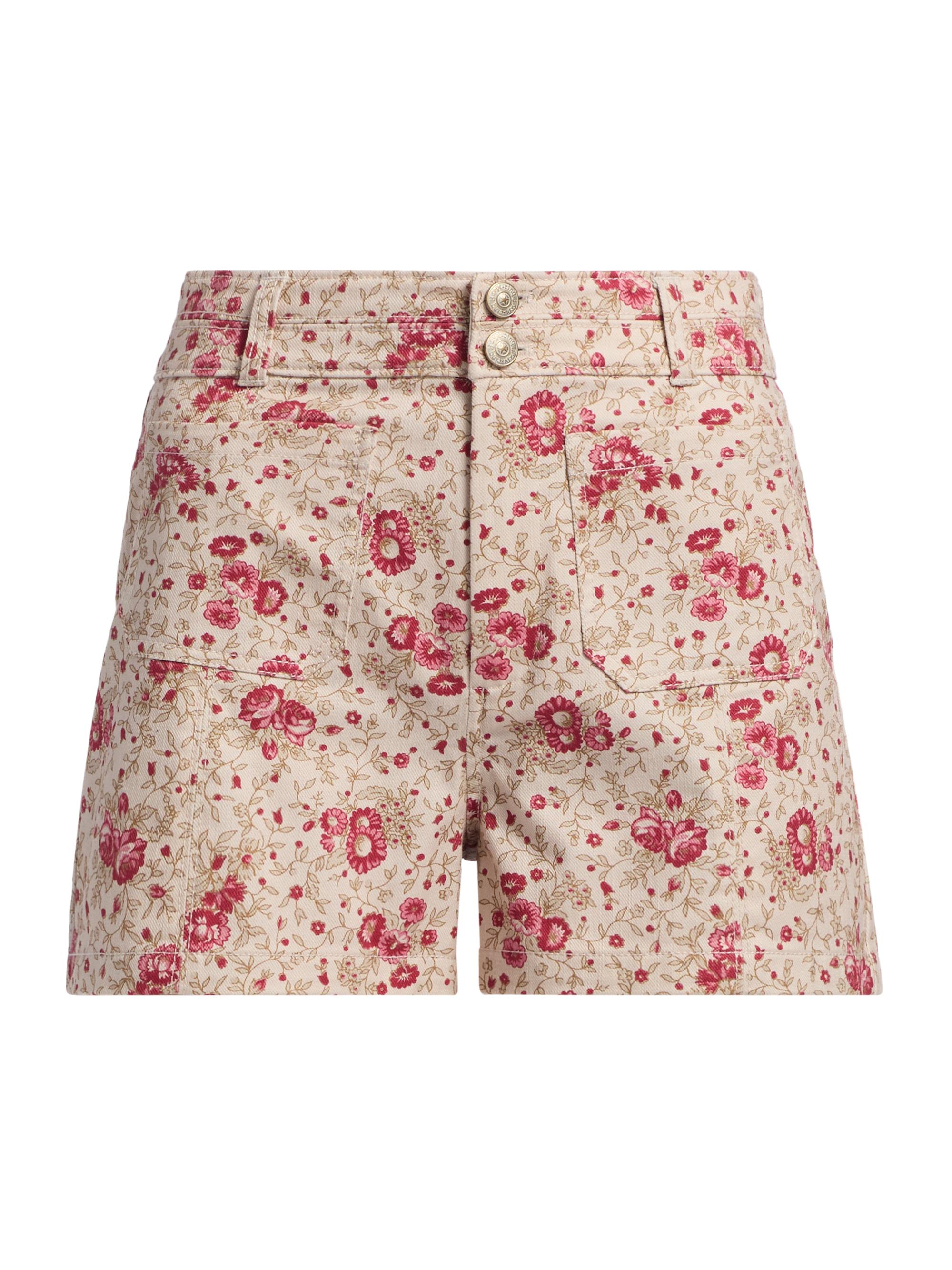 Cinq à Sept Women's Dorothea Floral Cotton-Blend Shorts - Cherry Rose Multi