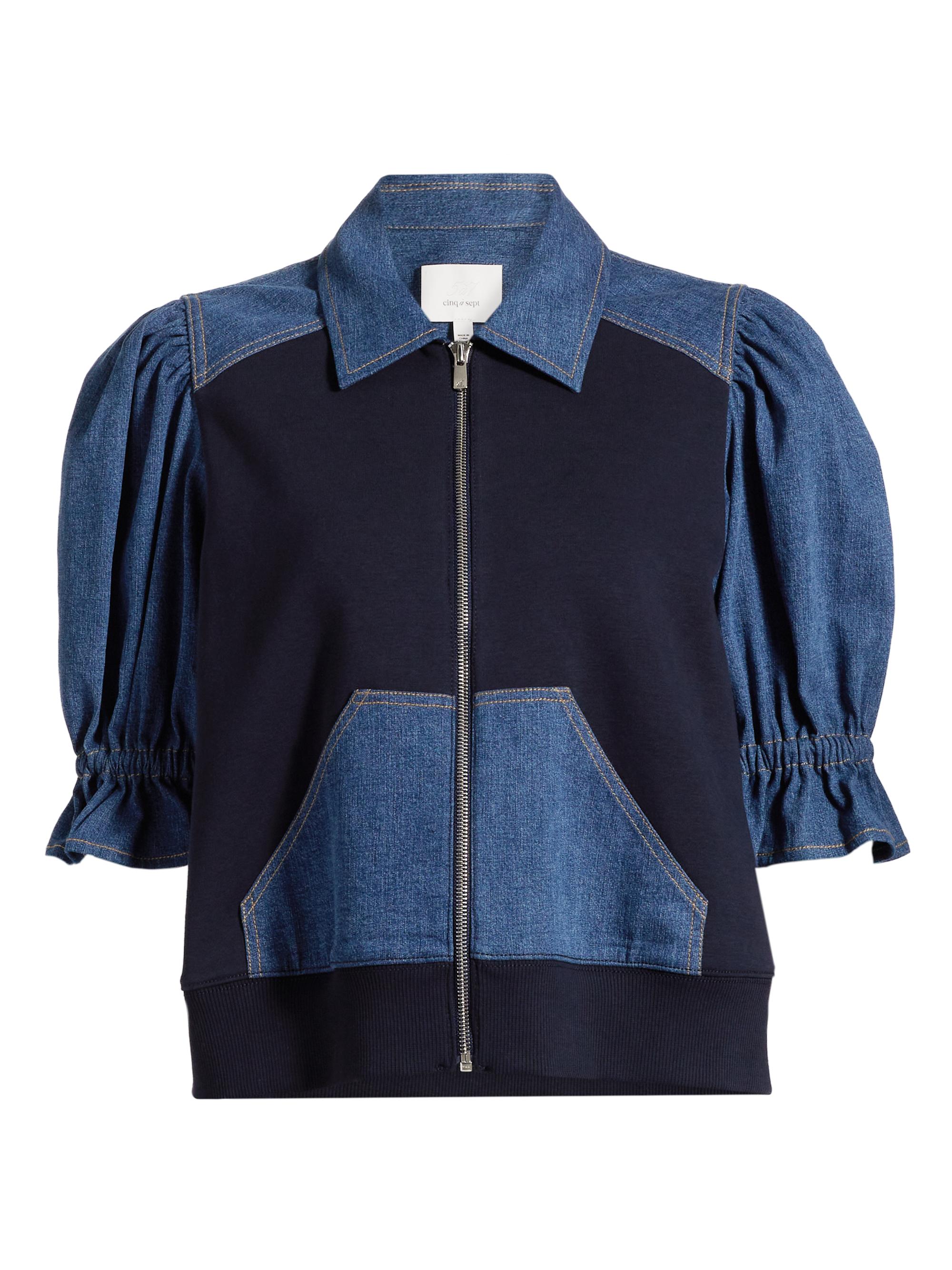 HOLIDAY PUFF SLEEVE DENIM JACKET Ⅱ 0400022173967_OCEAN?wid=830&