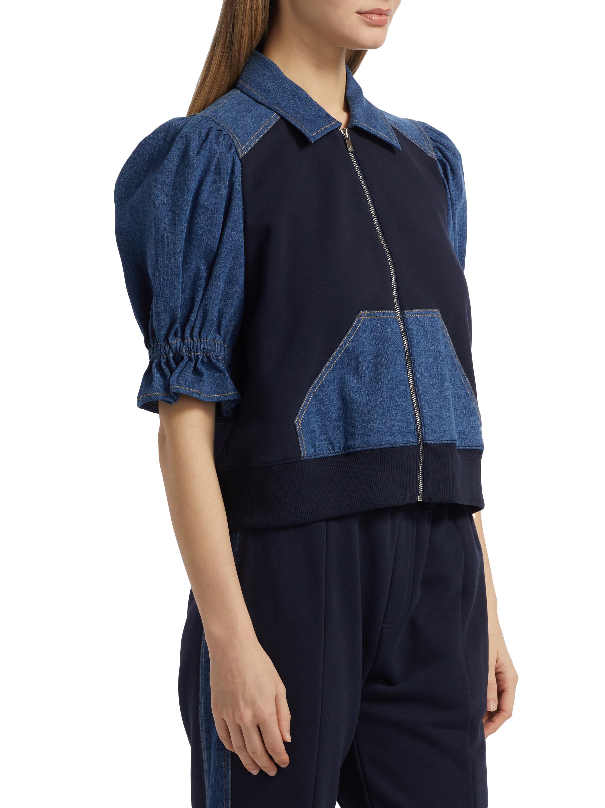 Cinq à Sept Susan Two-Tone Cotton-Blend Jacket | Saks Fifth Avenue