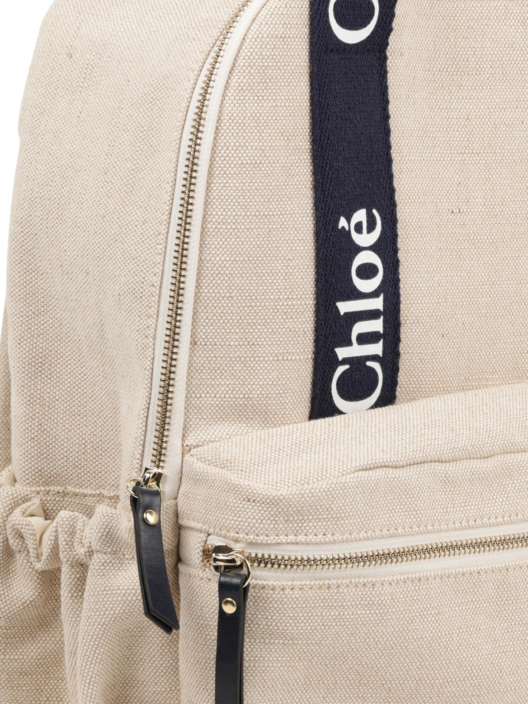 Chloé Girl's Logo Canvas Rucksack | Saks Fifth Avenue
