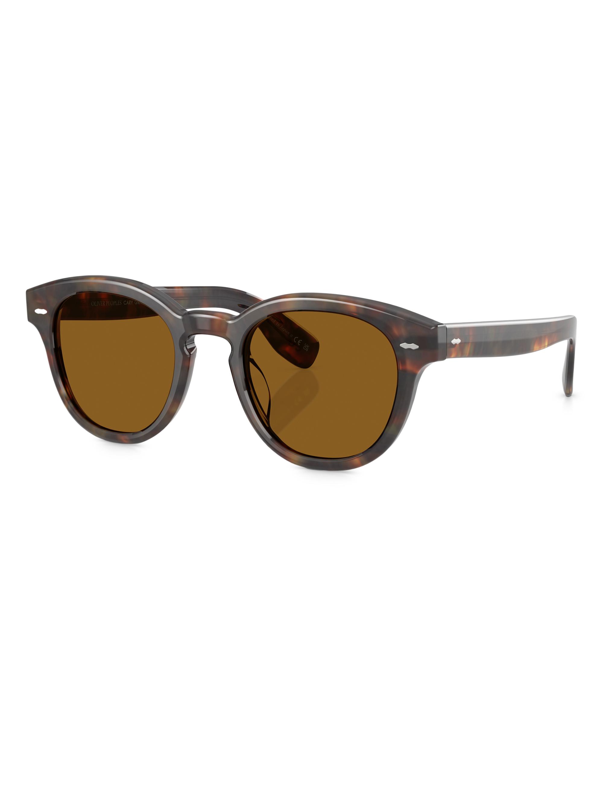 Oliver Peoples Cary Grant Pillow 50MM Round Sunglasses | Saks