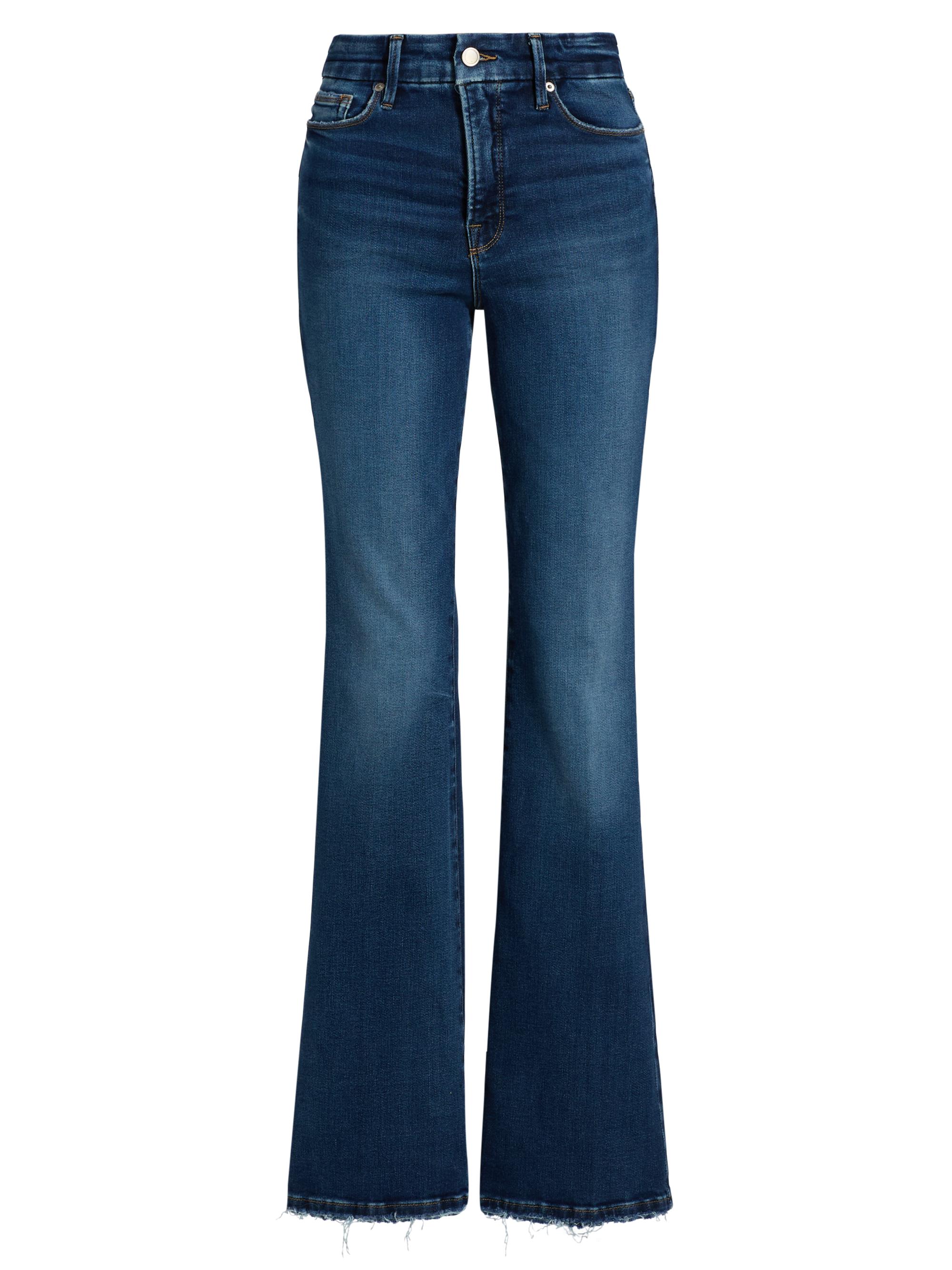Good American Women's SoftTech Good Classic Boot-Cut Jeans - Indigo