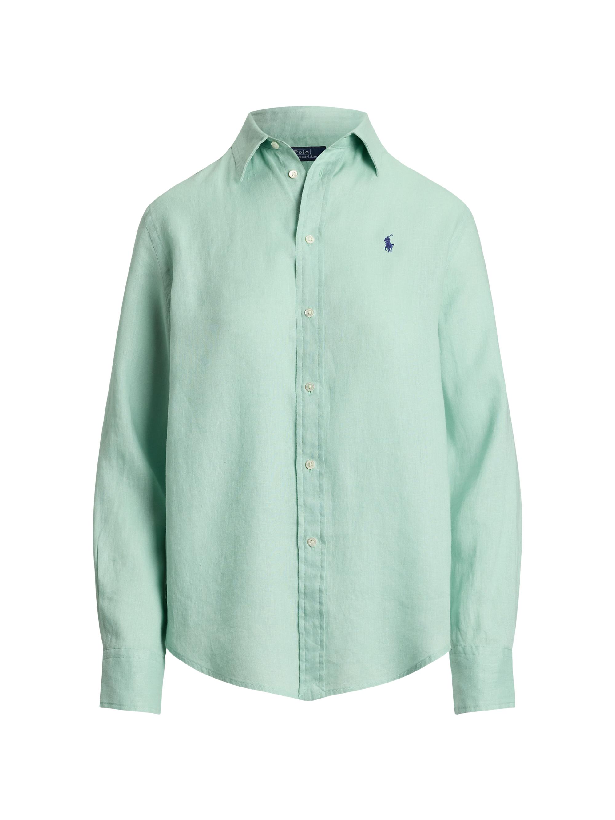 Polo Ralph Lauren Women's Classic Fit Linen Button-Front Shirt - Pink