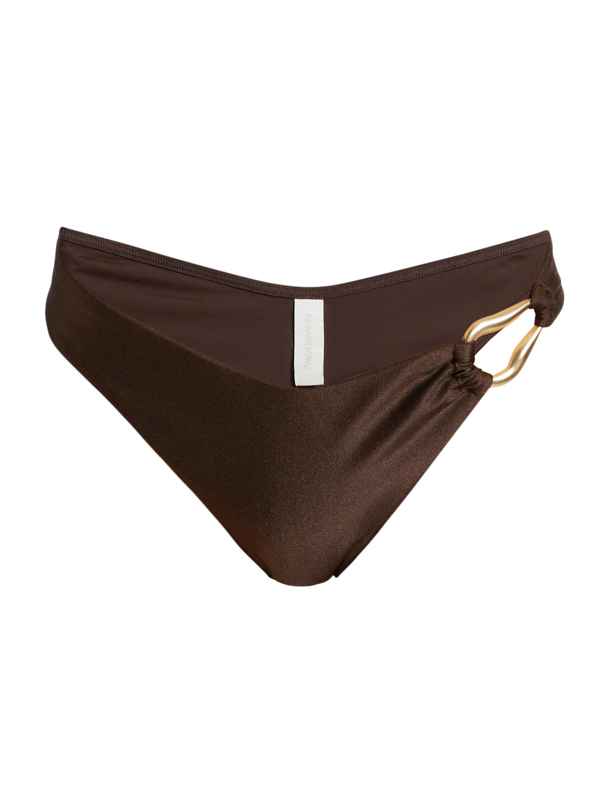 Zimmermann Women's Ascension Bikini Bottom - Chocolate