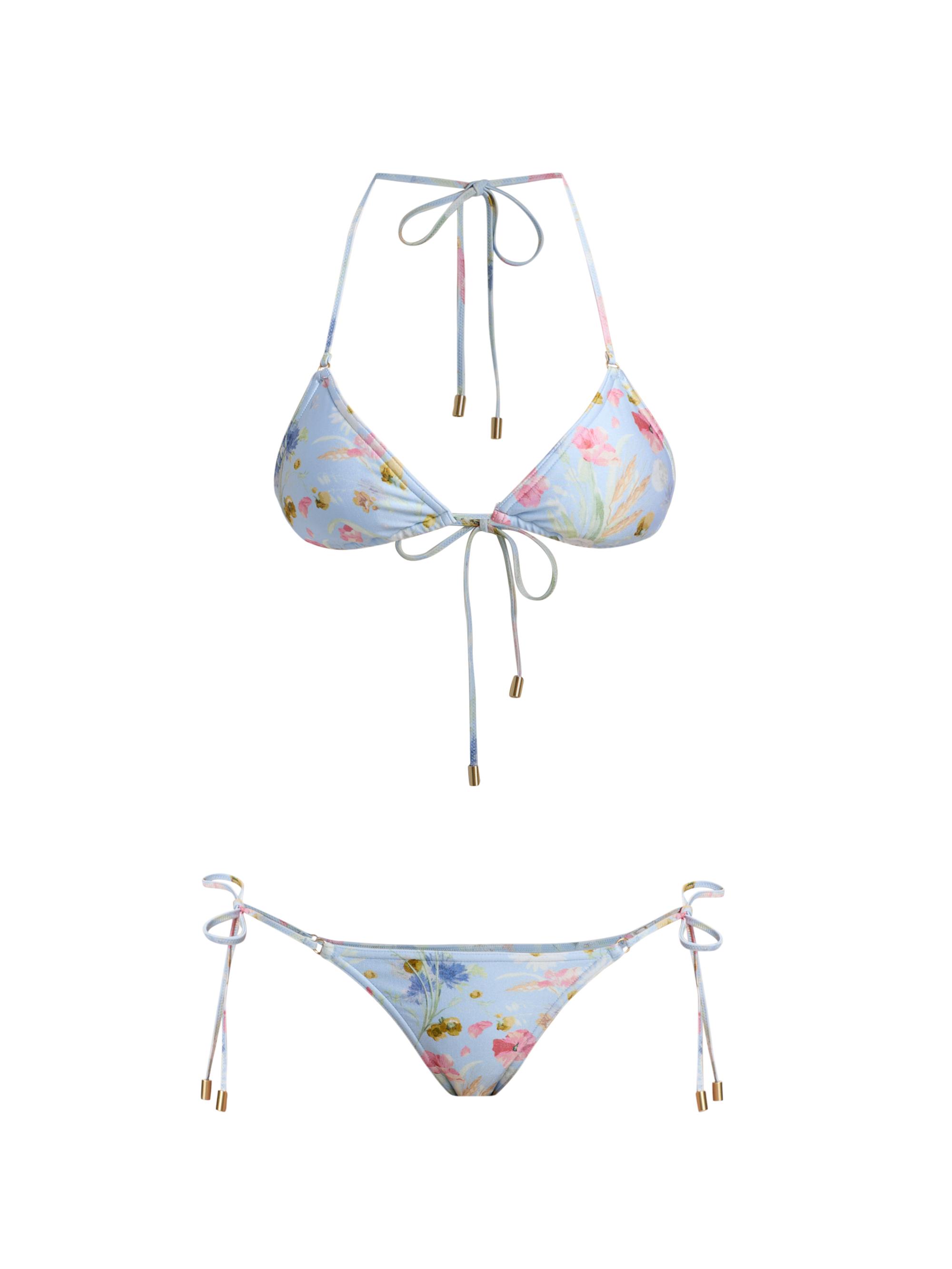 Zimmermann Alight Printed Scarf-Tie Bikini | Saks Fifth Avenue