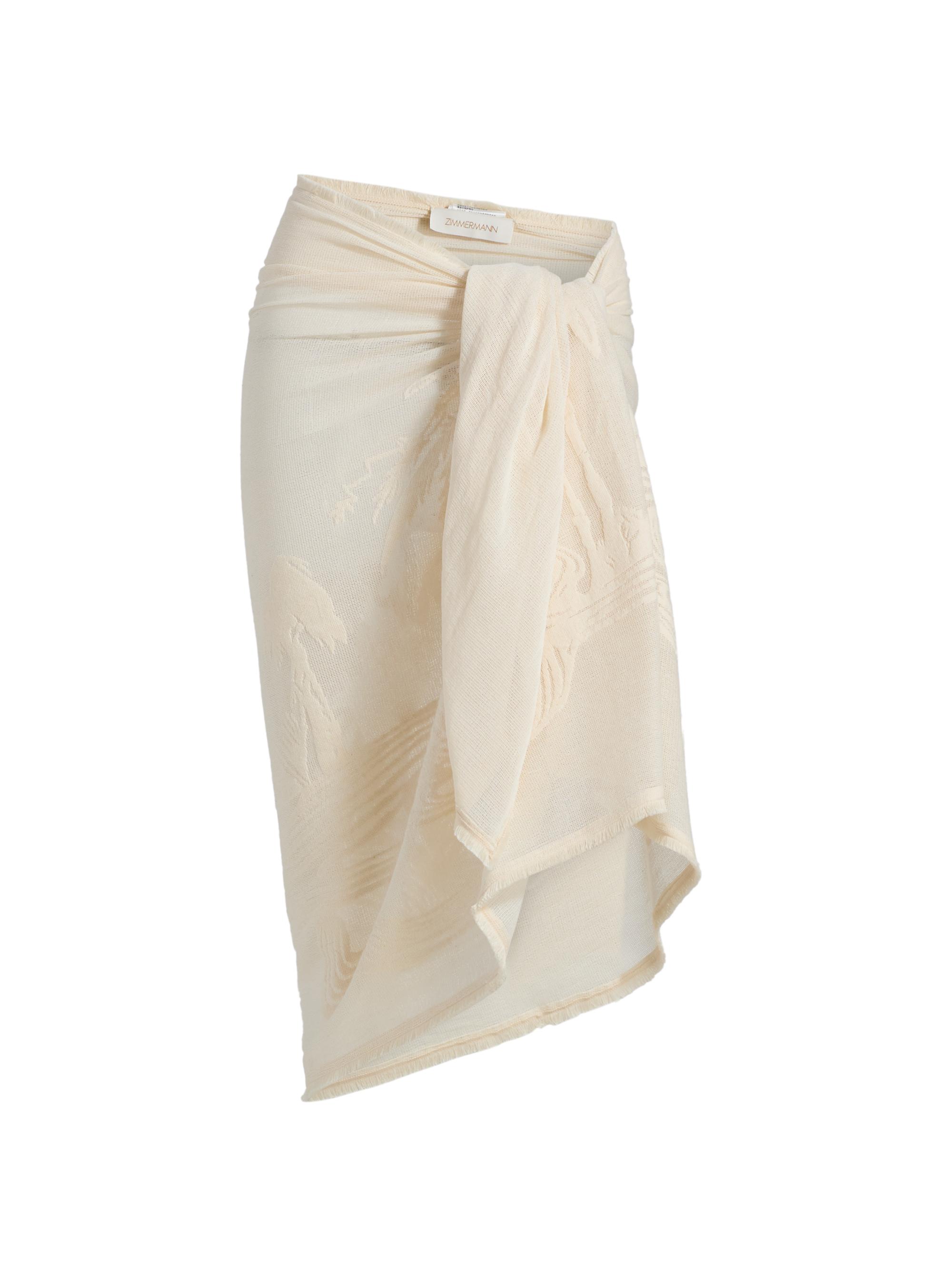 Zimmermann Women's Embroidered Palm Pareo -