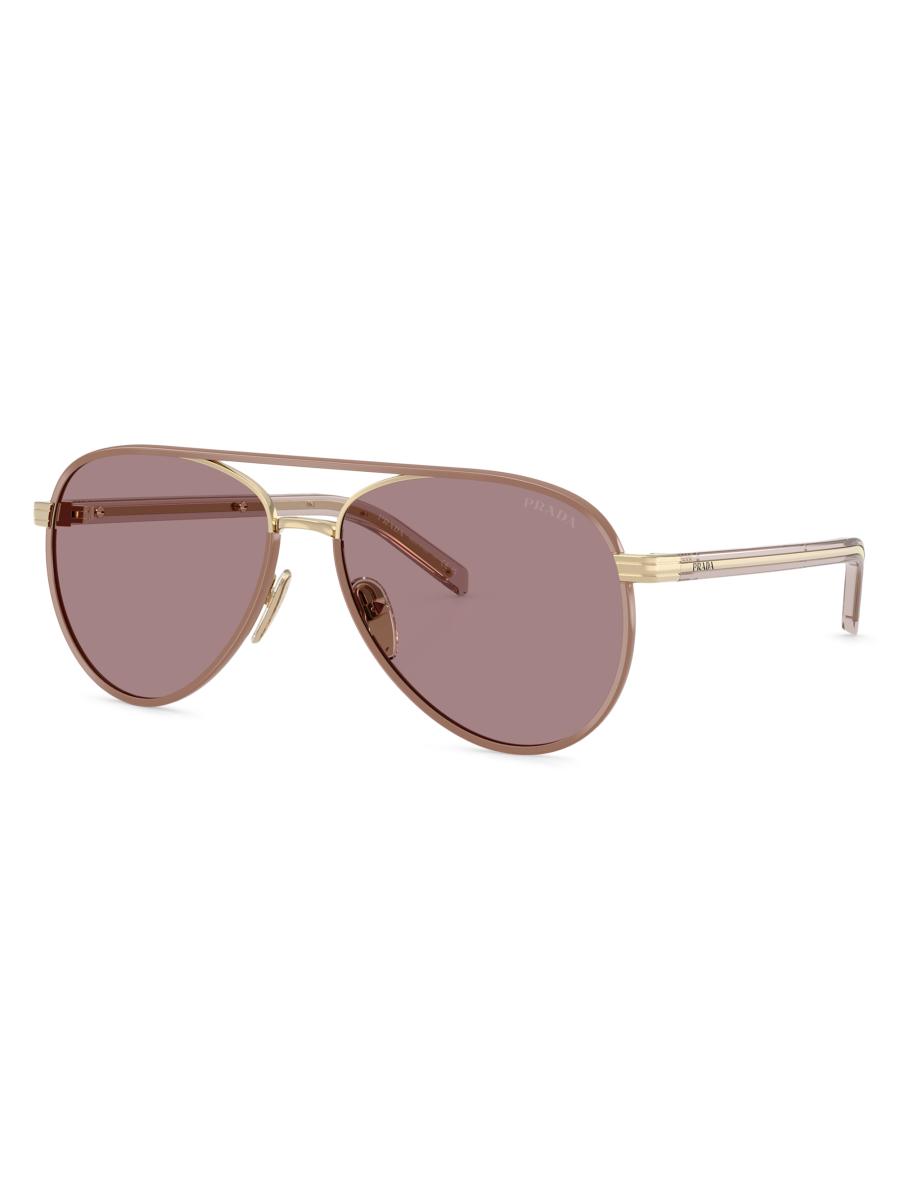 Prada 59MM Aviator Sunglasses | Saks Fifth Avenue