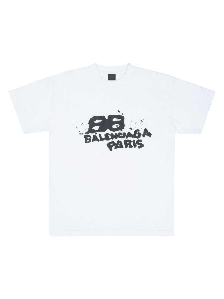 BALENCIAGA Hand Drawn BB Icon コットン フーディー ロゴ BALENCIAGA Hand Drawn Bb Icon Cotton Hoodie Balenciaga