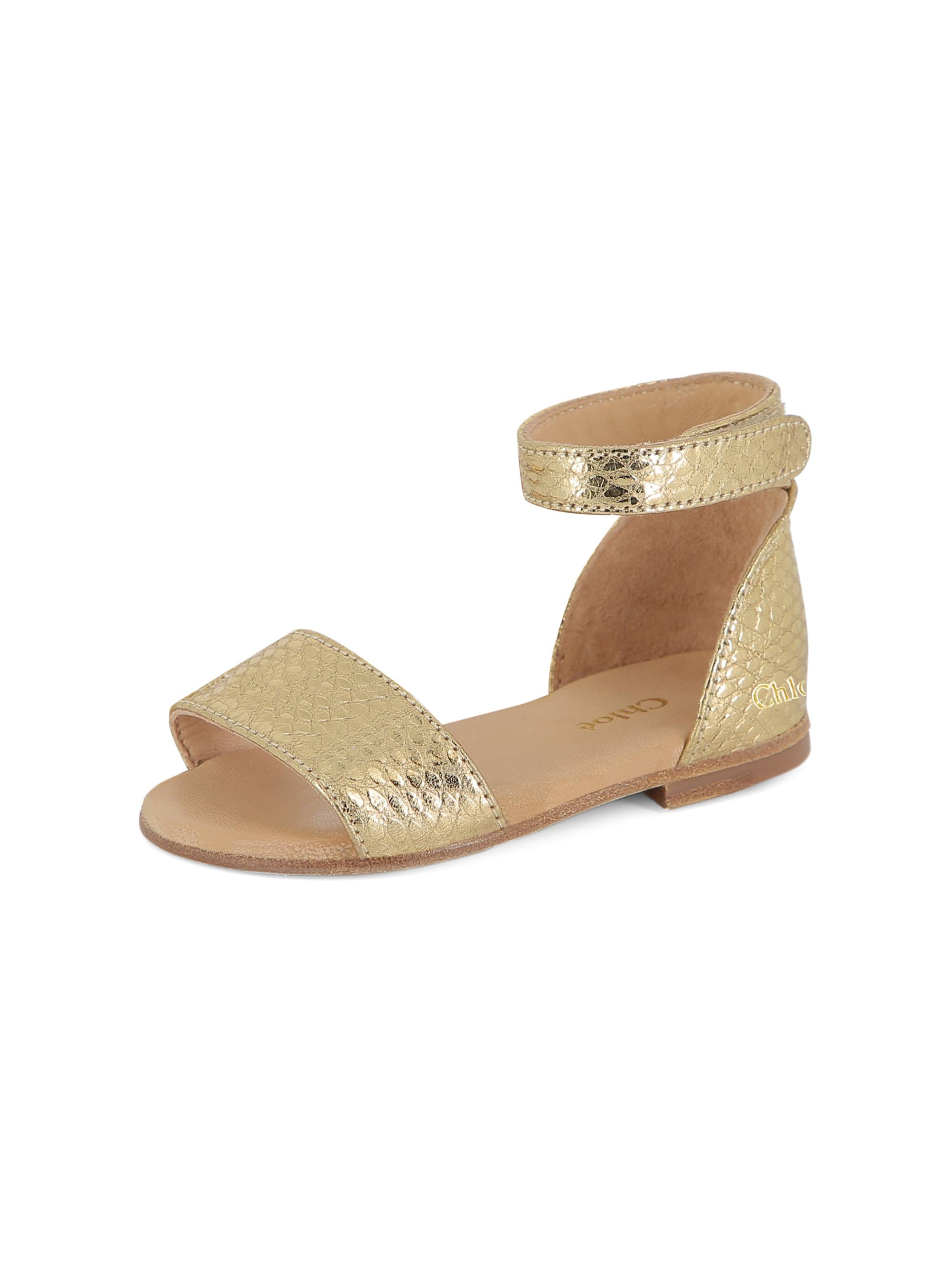 Chloé Baby Girl's & Little Girl's Metallic Leather Sandals - Light Gold 3.5 (Baby)