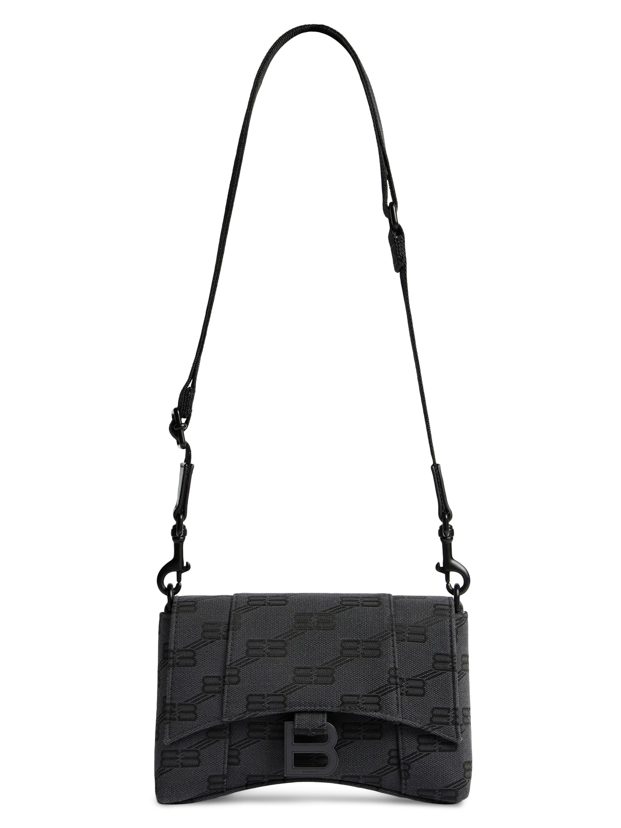 Balenciaga Men's BB Downtown  Crossbody Bag - Black