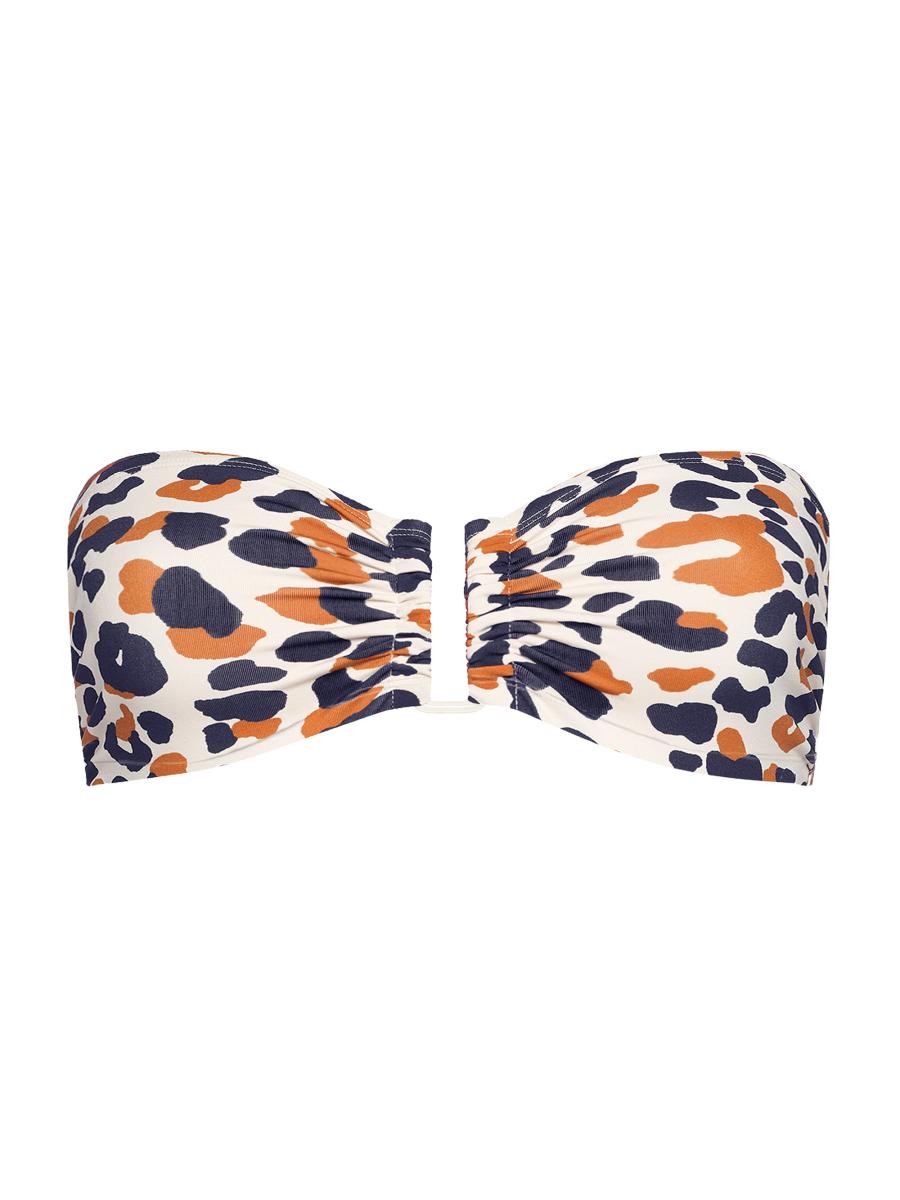 Eres Women's Perle Printed Sweetheart Bikini Top In Sable Fin