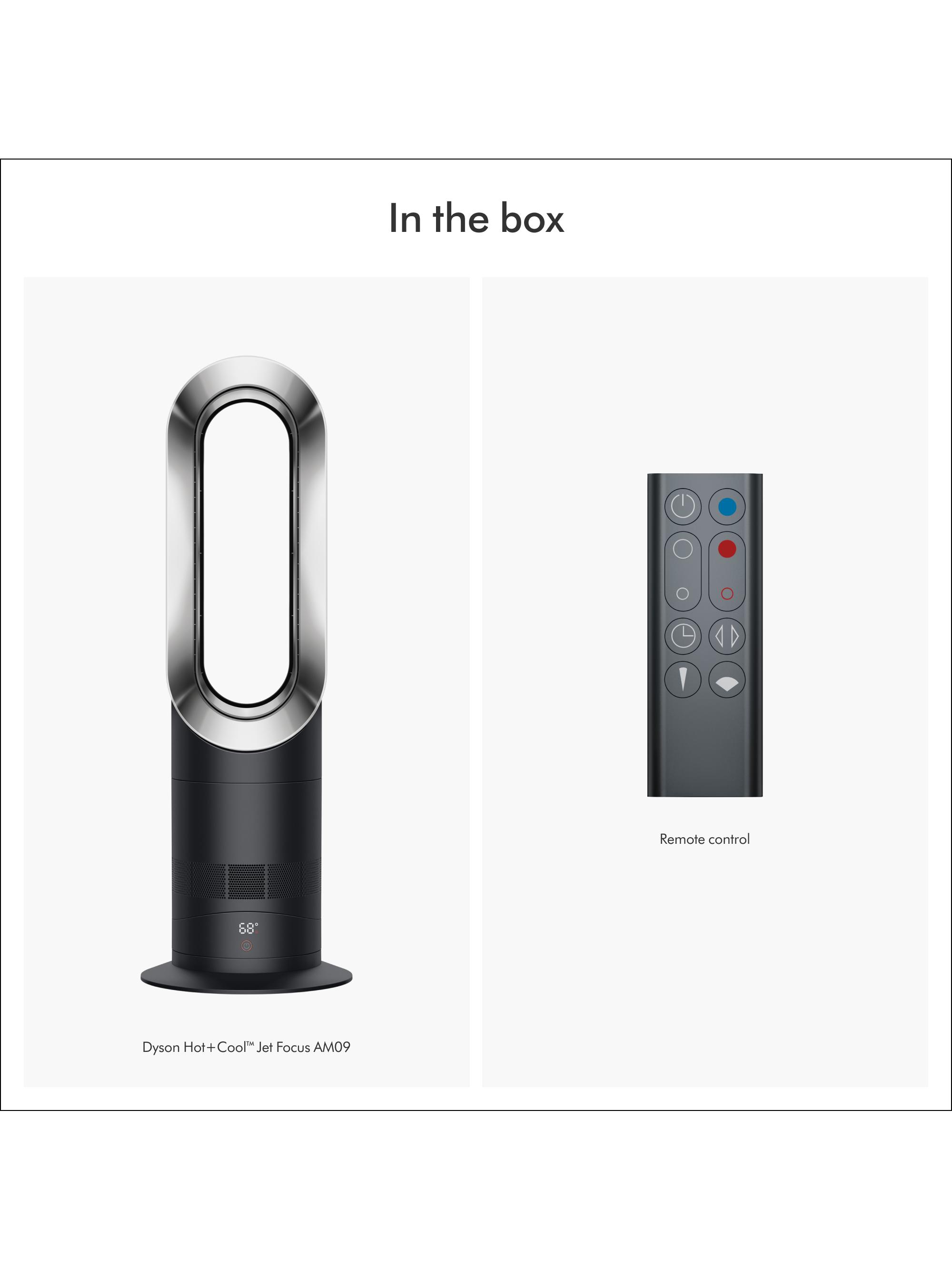 dyson AM 09 WN 美品 Dyson AM09 Hot+Cool™ Jet Focus Fan (White/Nickel) – Basil