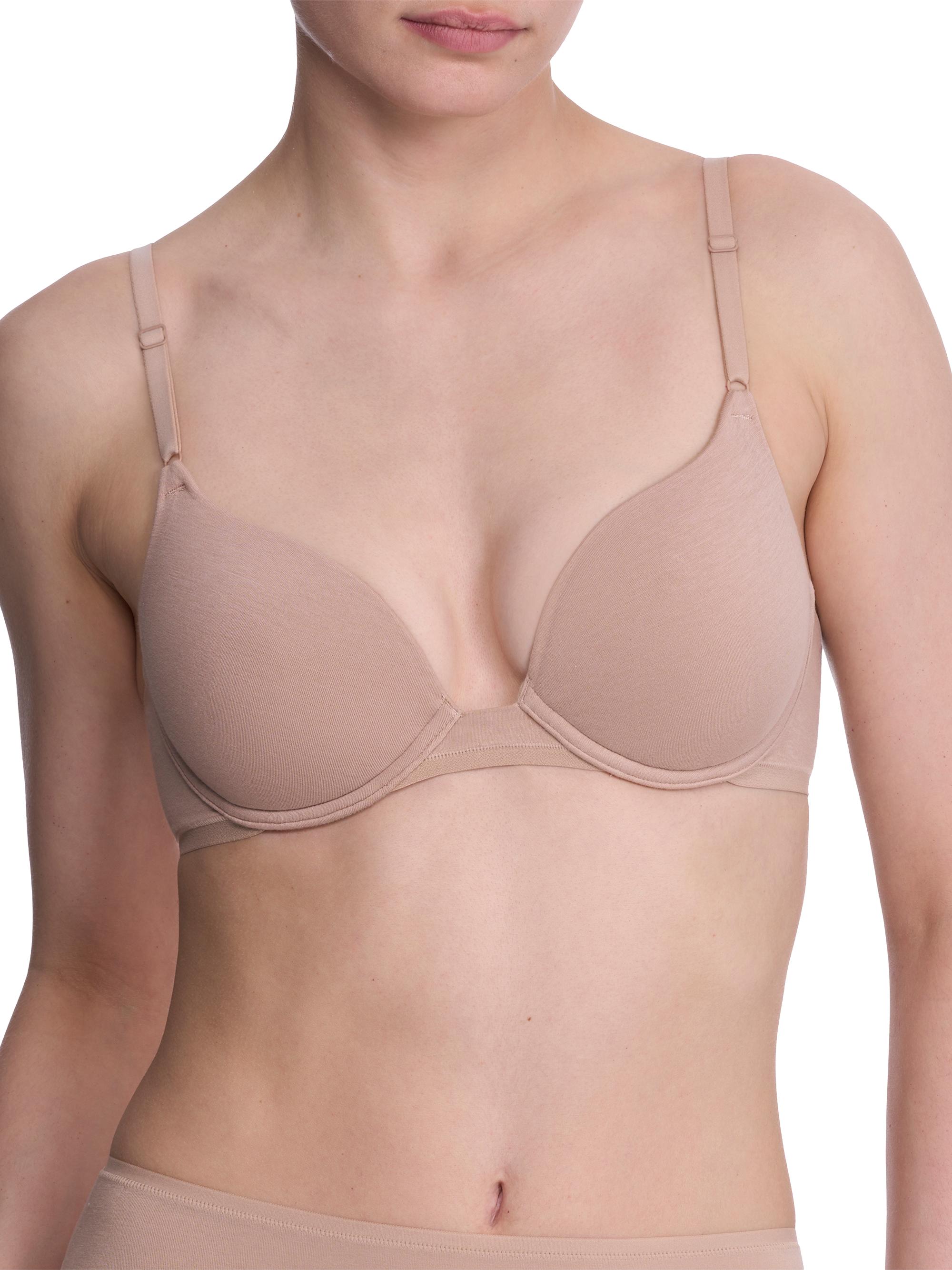 Natori Women's Bliss Cotton Convertible T-Shirt Bra - Cafe
