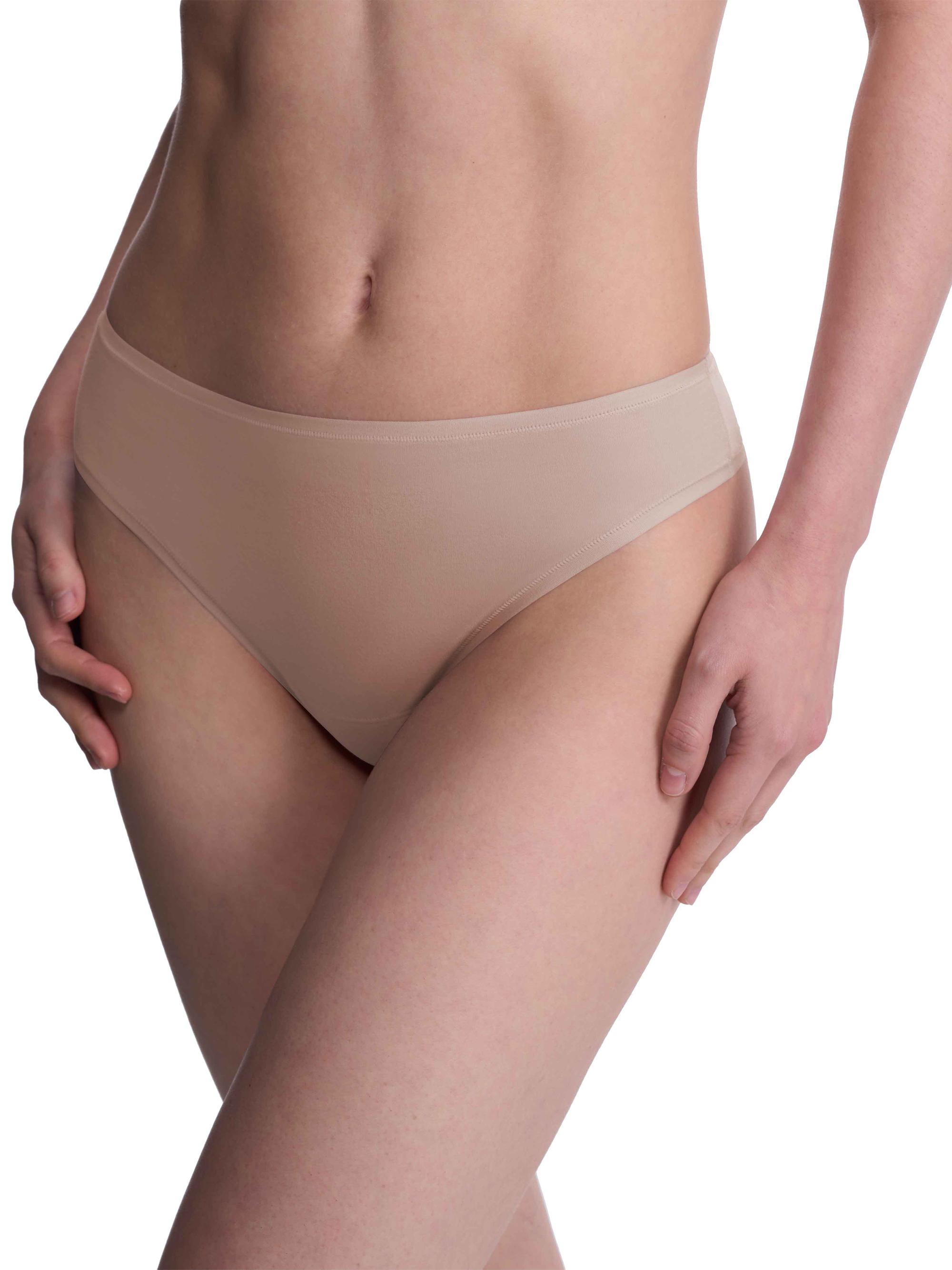 Natori Women's Bliss Bare Cotton Thong 3-Pack - Cafe | Thumbnail 5