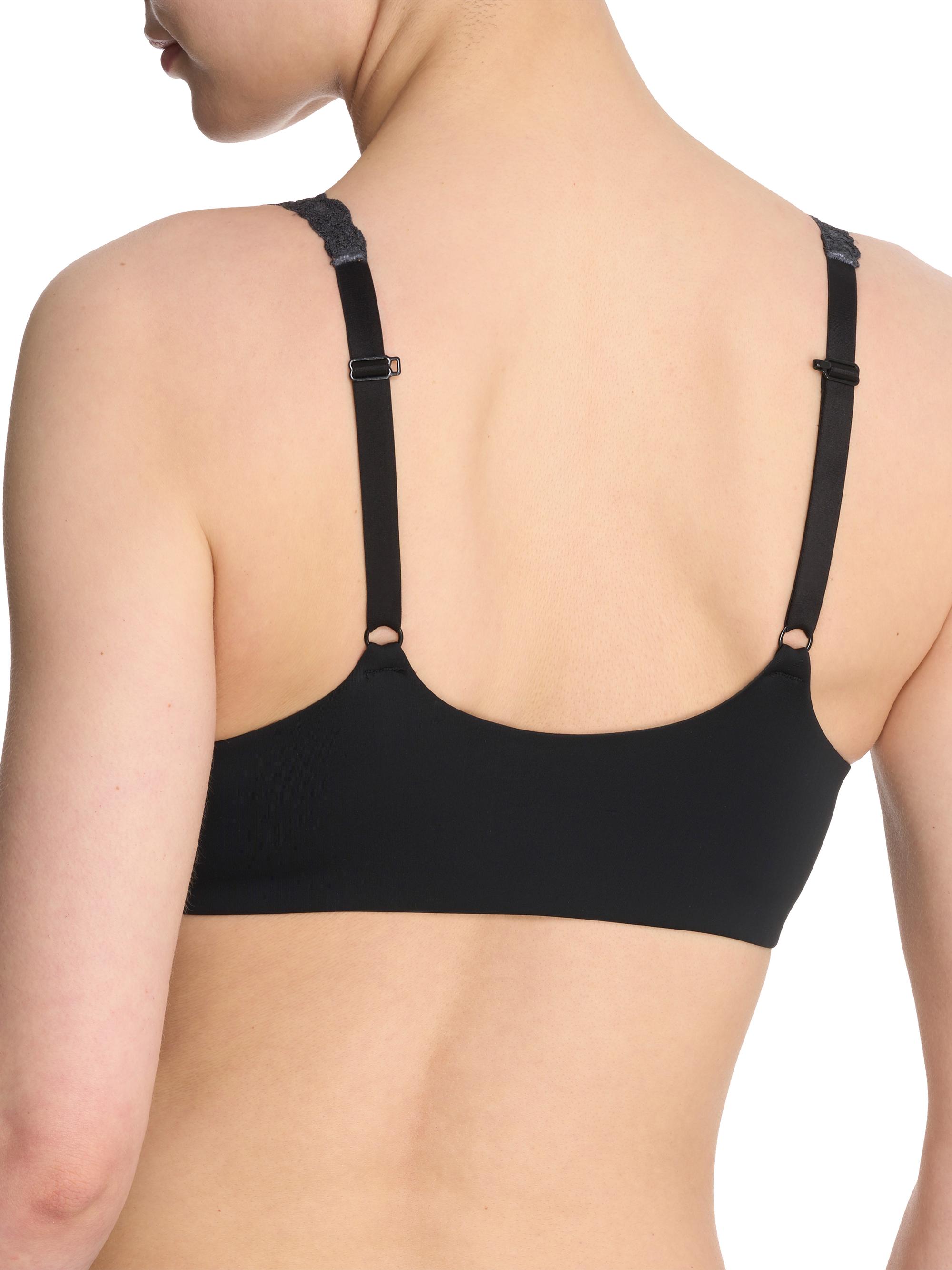 Natori Women's Pure Luxe Convertible Front Close T-Shirt Bra - Black | Thumbnail 3