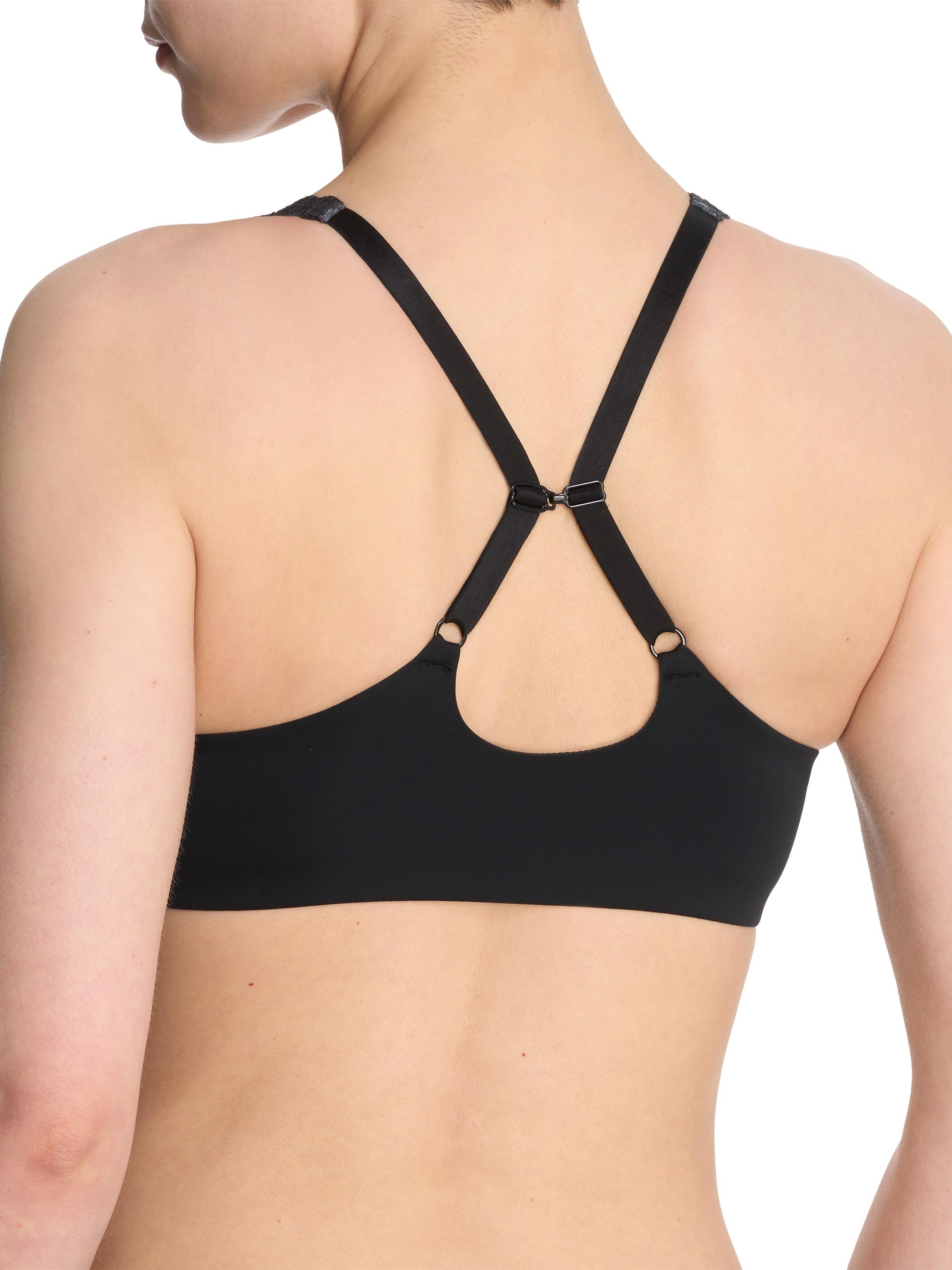 Natori Women's Pure Luxe Convertible Front Close T-Shirt Bra - Black | Thumbnail 4