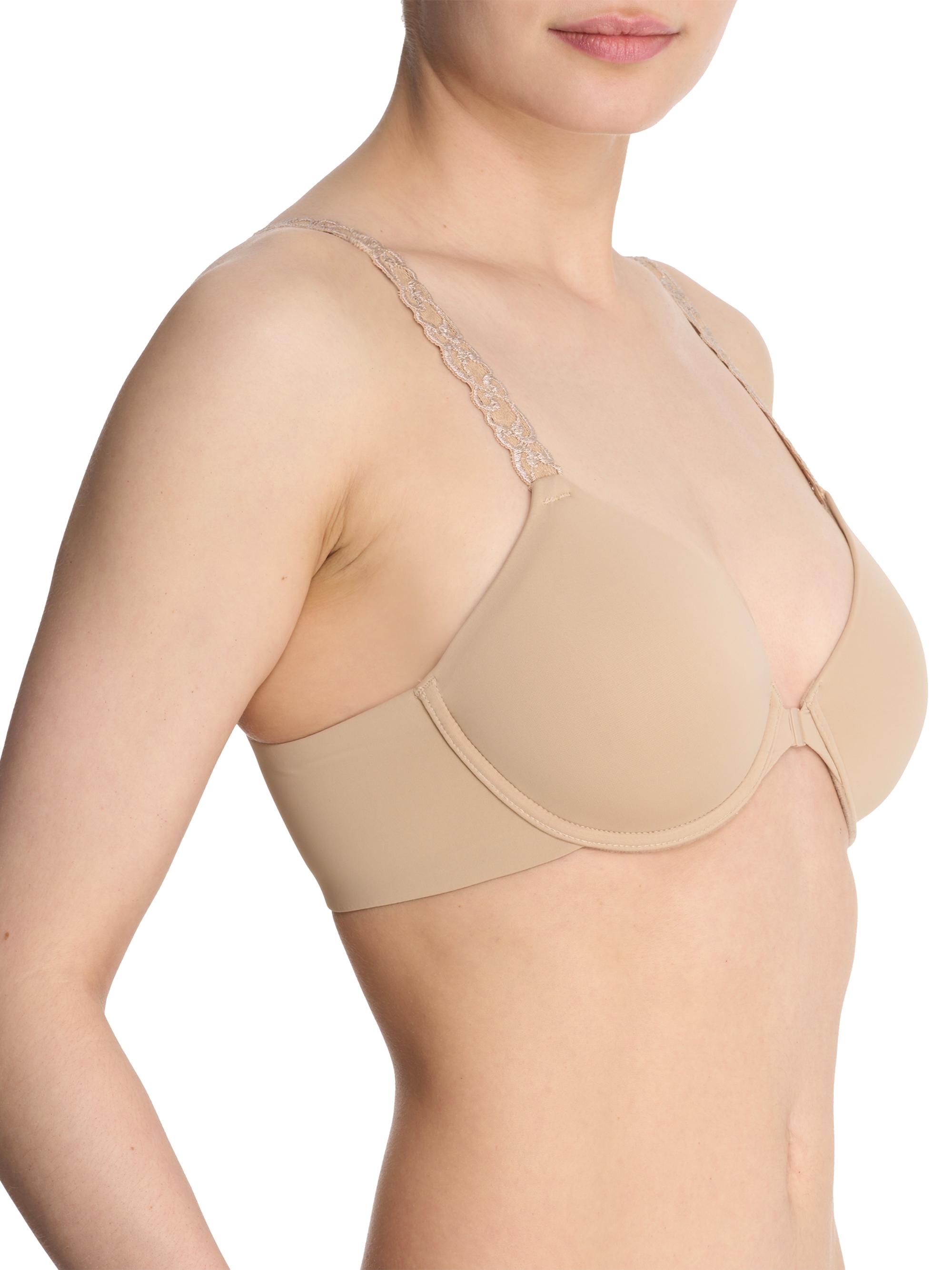 Natori Women's Pure Luxe Convertible Front Close T-Shirt Bra - Cafe | Thumbnail 2