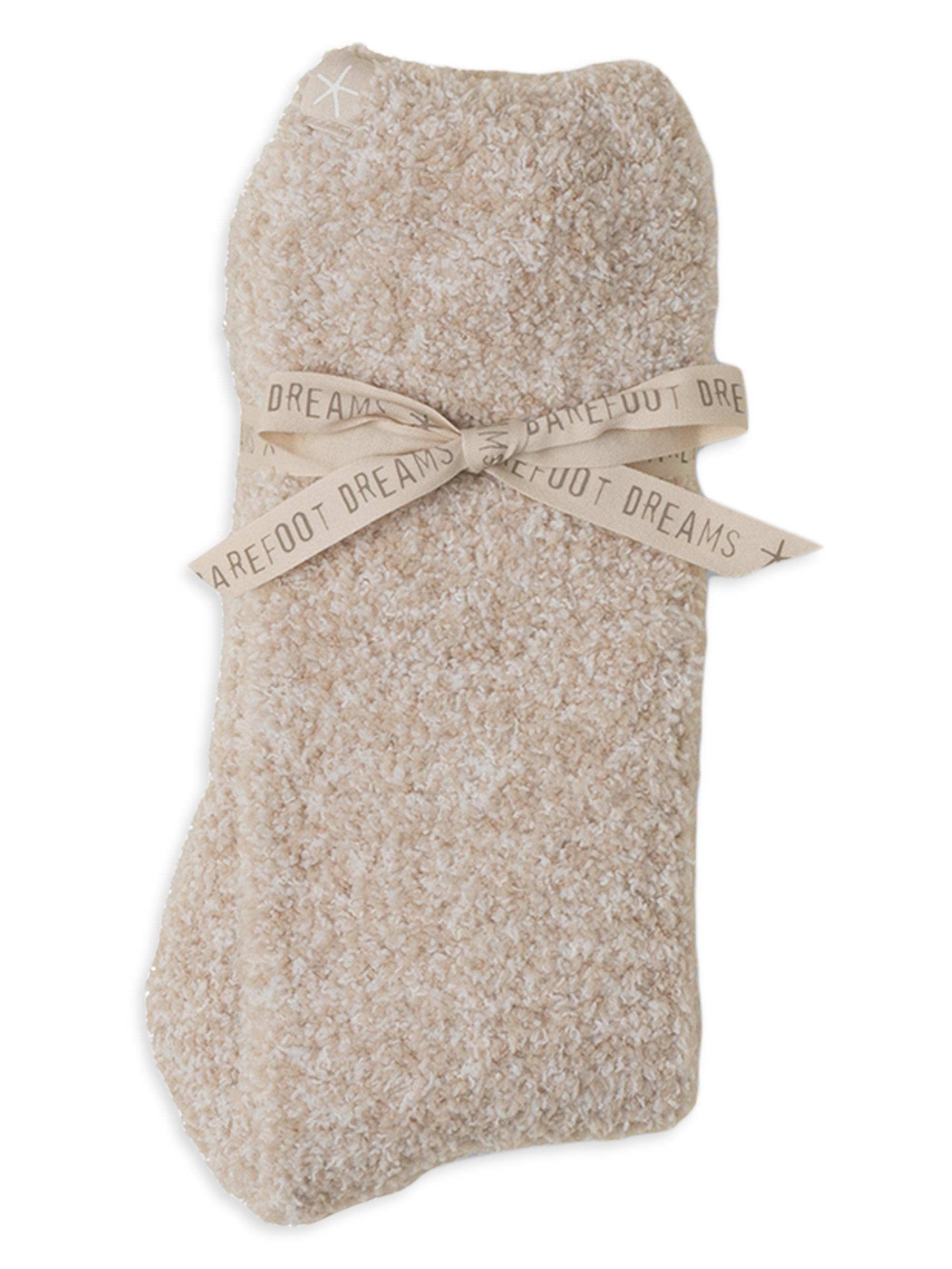 Barefoot Dreams Women's 2-Pack CozyChic Knit Socks - Stone Multi